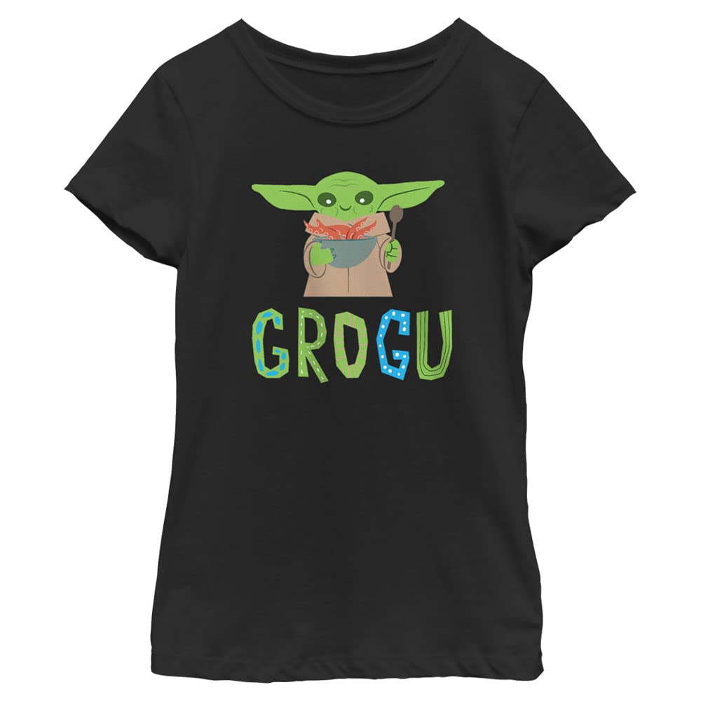 Star Wars Mandalorian Grogu Snacks T-Shirt for Women - Cute Baby Yoda Graphic Tee - Perfect for Cosplay, Gifts & Casual Wear
