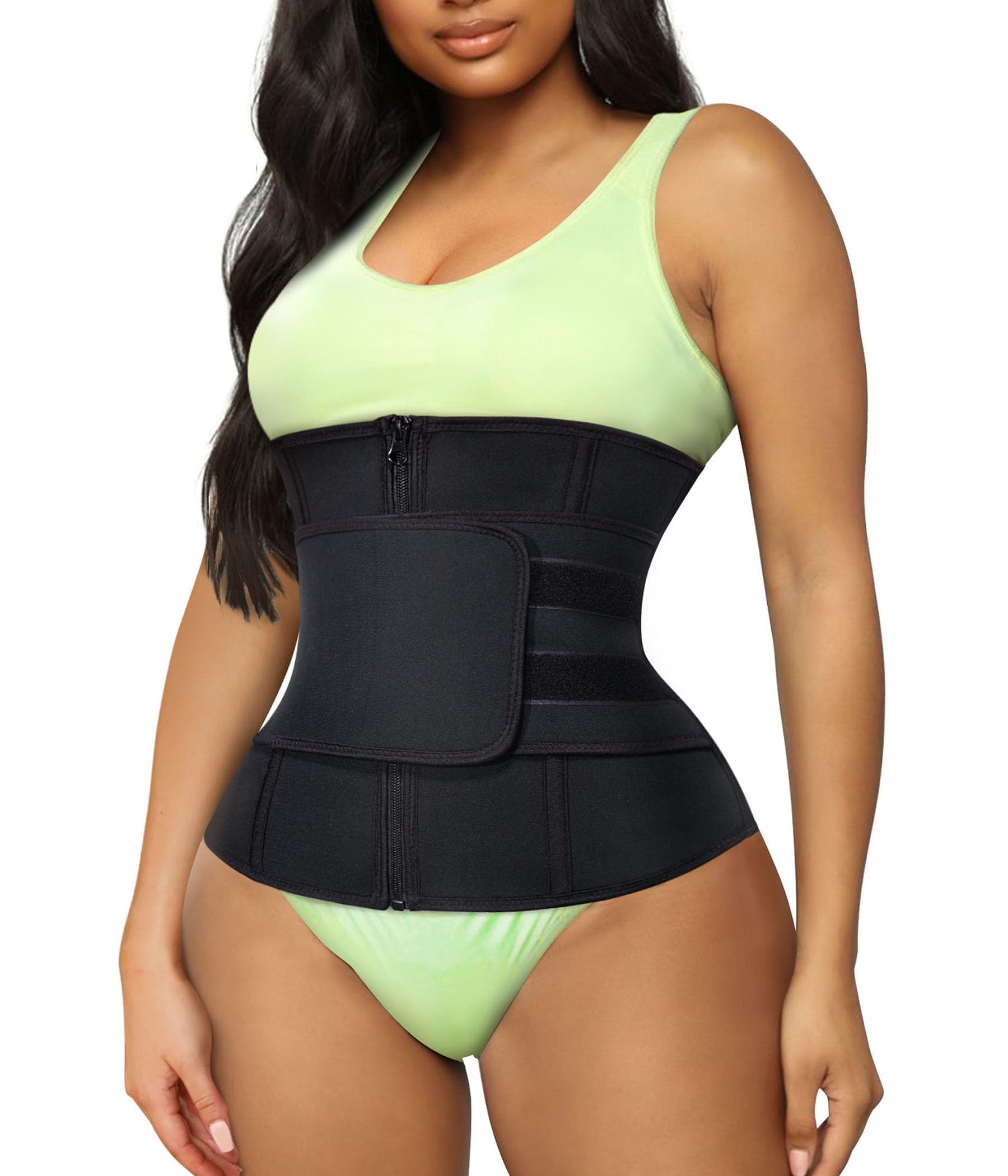 TrainingGirl Women's Waist Trainer Corset - Tummy Control Cincher Belt for Workout & Weight Loss - Sweat Waist Trimmer for Belly Slimming - Perfect for Gym, Yoga & Postpartum Recovery