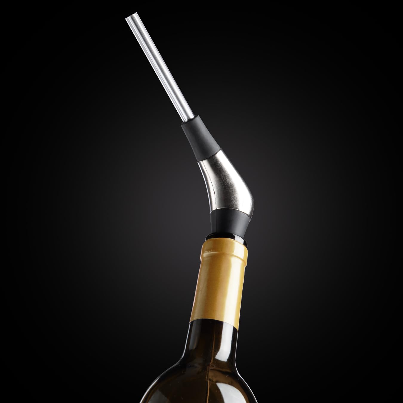 Premium Stainless Steel Slow Wine Pourer by Vacu Vin – Perfect for Red, White & Sparkling Wines – Ideal for Home Bars, Restaurants & Wine Tastings