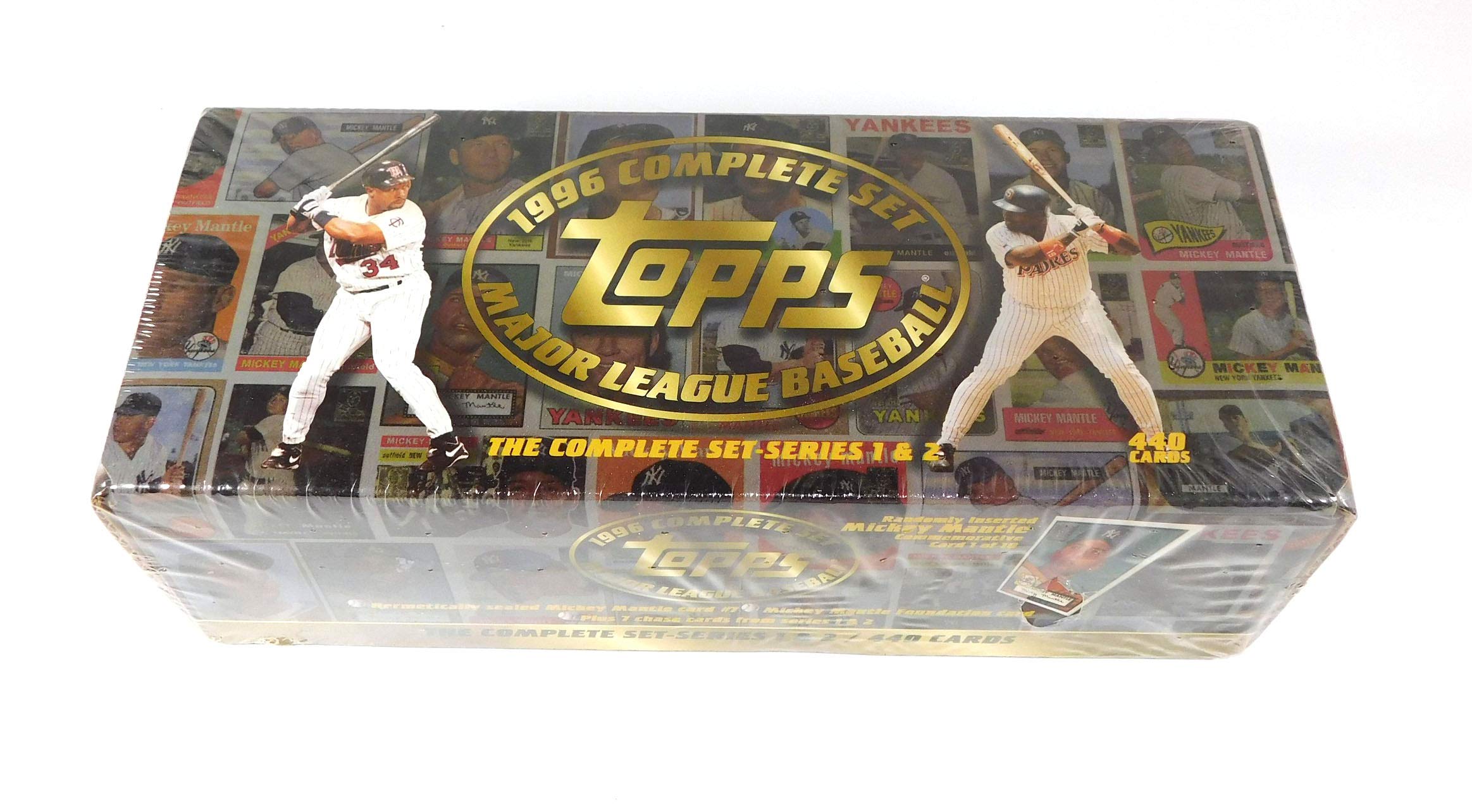1996 Topps Baseball Complete Set - 440 Factory Sealed Cards | Vintage MLB Trading Cards Collection for Display & Investment