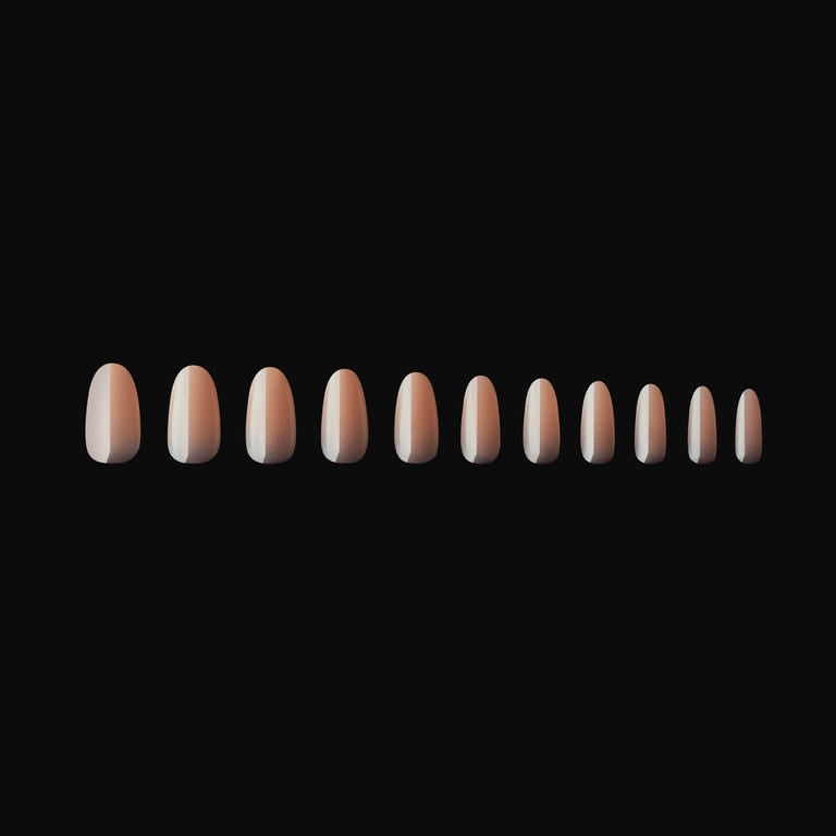 Apres Gel X Neutrals Emma Natural Nail Tips 150pc - Medium Round Shape for Soft & Natural Look | Perfect for DIY Manicures, Salon Use, and Special Occasions
