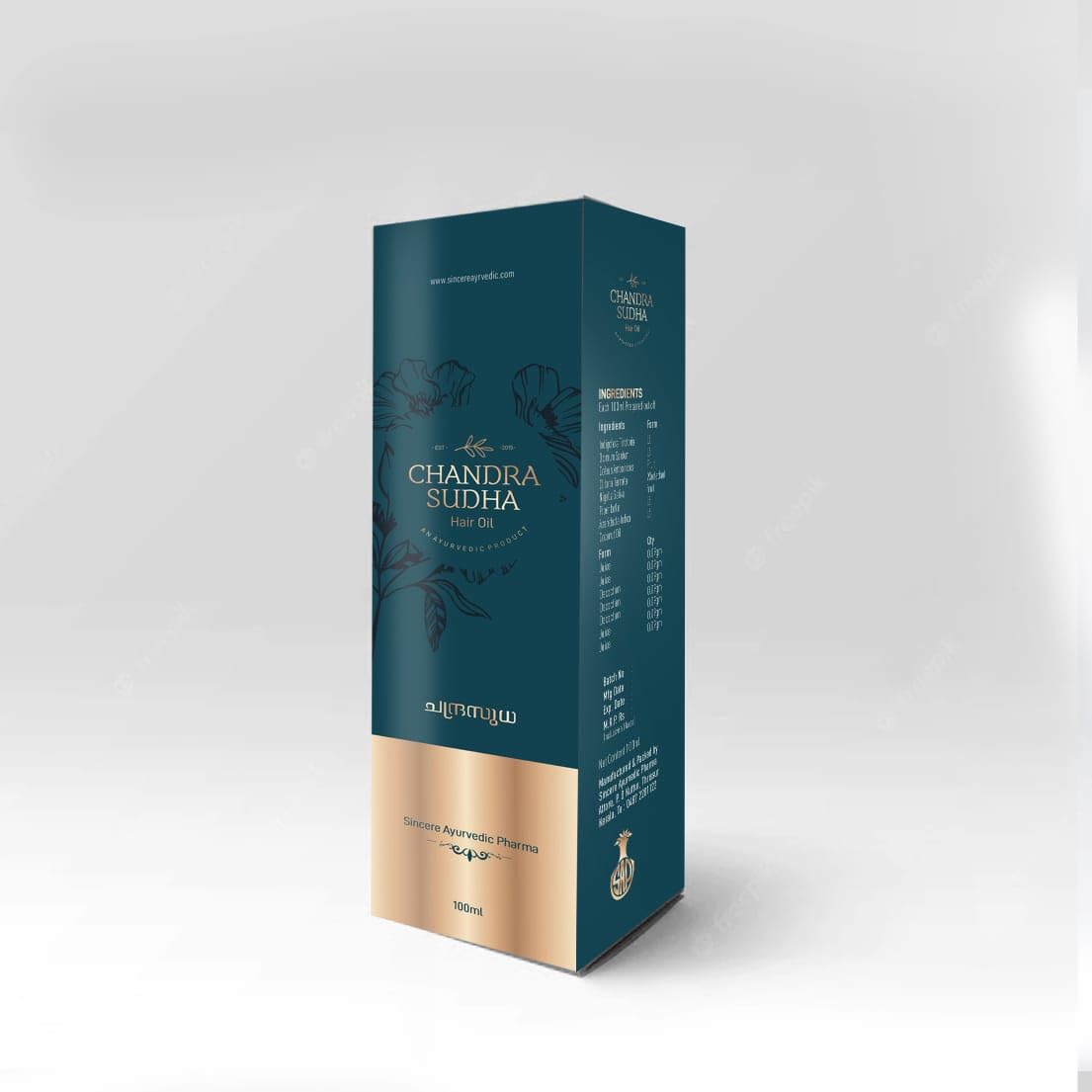CHANDRA SUDHA Herbal Hair Growth Oil for Men, Women & Kids - Promotes Stronger Hair, Reduces Hair Fall & Controls Dandruff (100ml) - Perfect for Daily Hair Care & Scalp Treatment