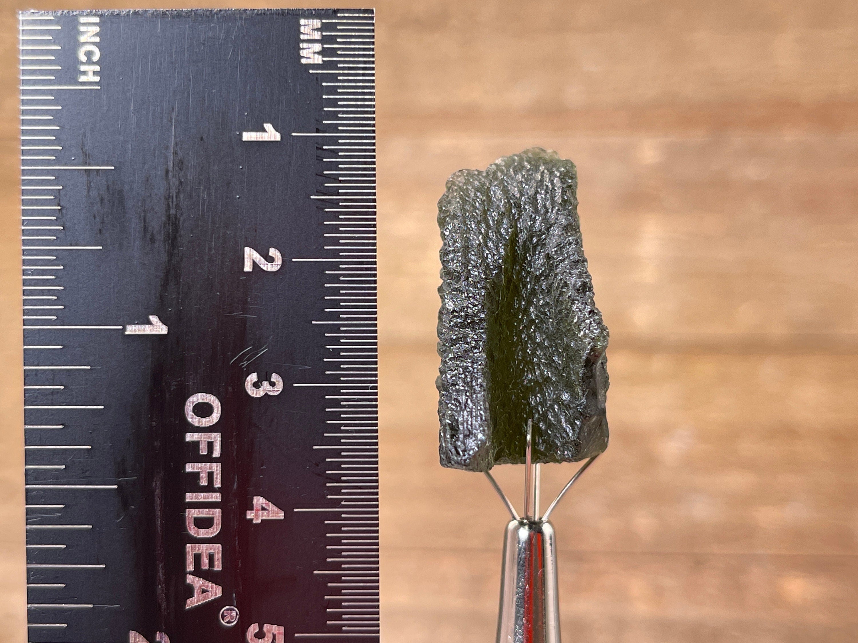 7.9g Genuine Raw Moldavite Crystal Stone - Natural Green Moldavite for Jewelry Making, Meditation & Energy Healing (41823)