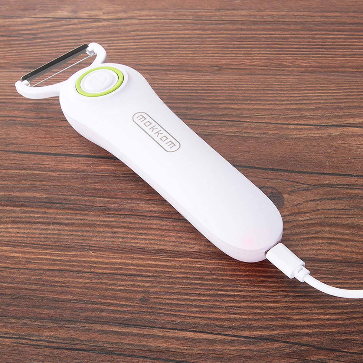 Electric Vegetable Peeler - Stainless Steel Handheld Kitchen Peeler for Fruits & Vegetables | Multi-Functional Julienne Peeler for Apples, Carrots, Potatoes | Perfect for Meal Prep, Salad Making & Healthy Cooking