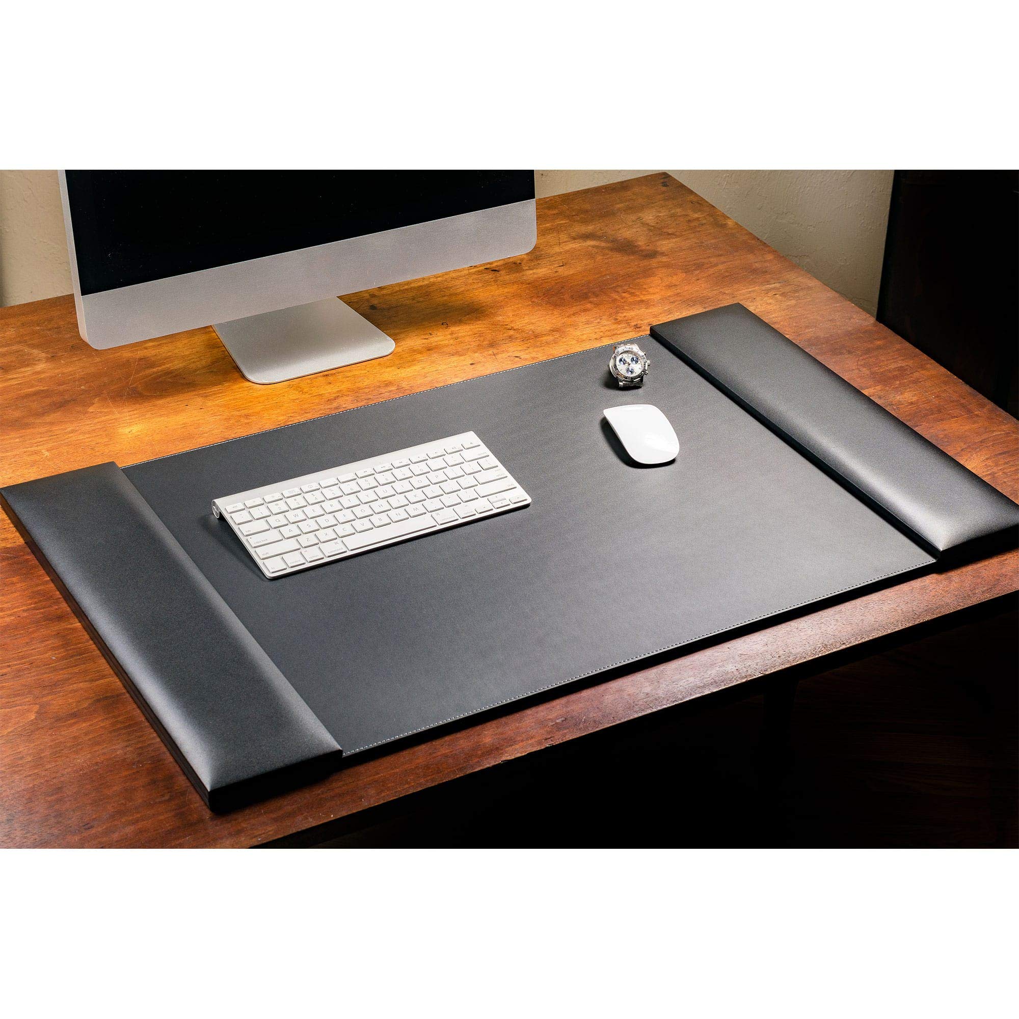 Premium Black Leather Desk Mat 34