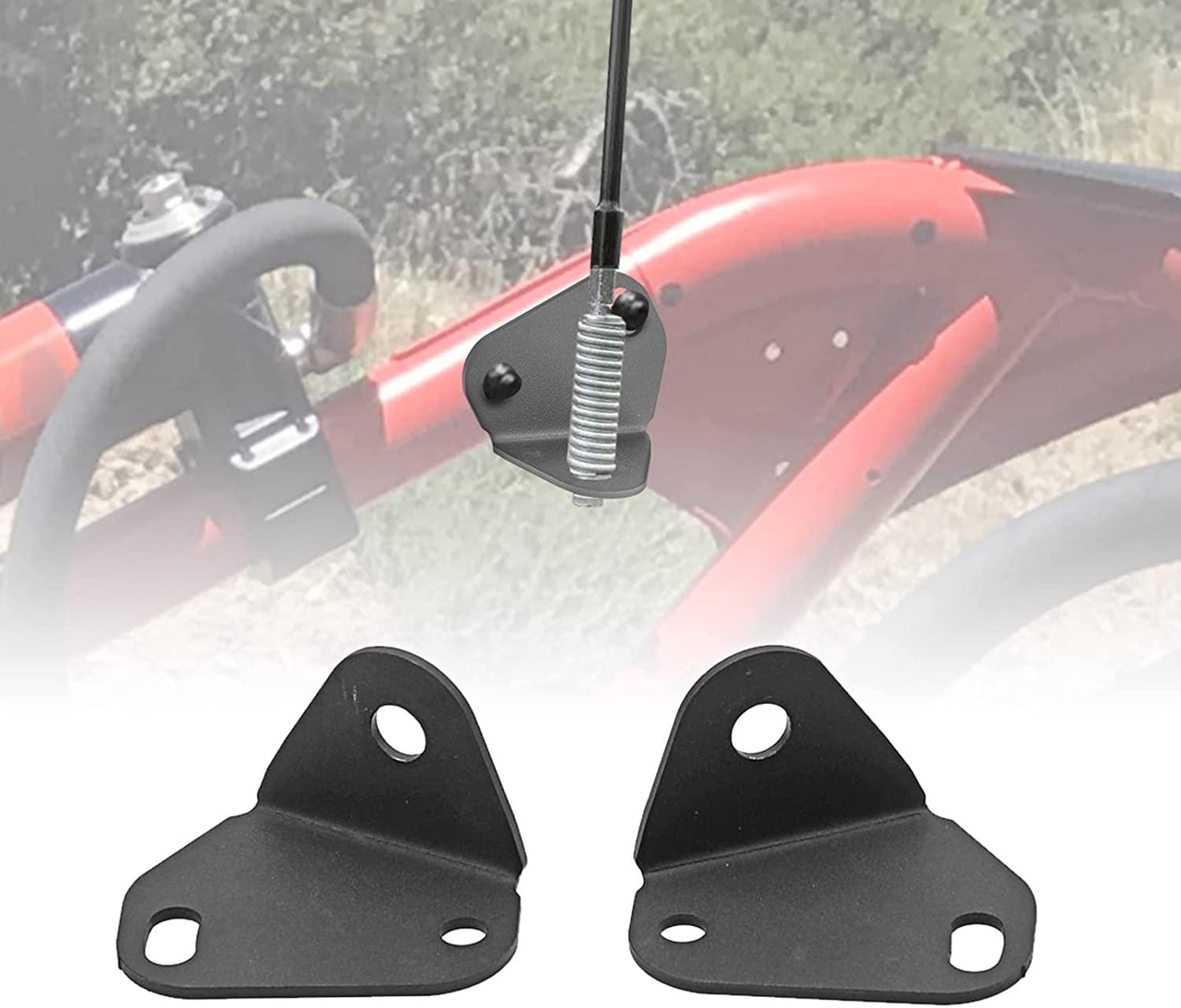 Best RGB LED Whip Lights & Flagpole Light Brackets Combo for Can Am Maverick X3 (2017-2021) - 3FT/4FT Off-Road Lighting Kit for Night Rides & Trail Adventures