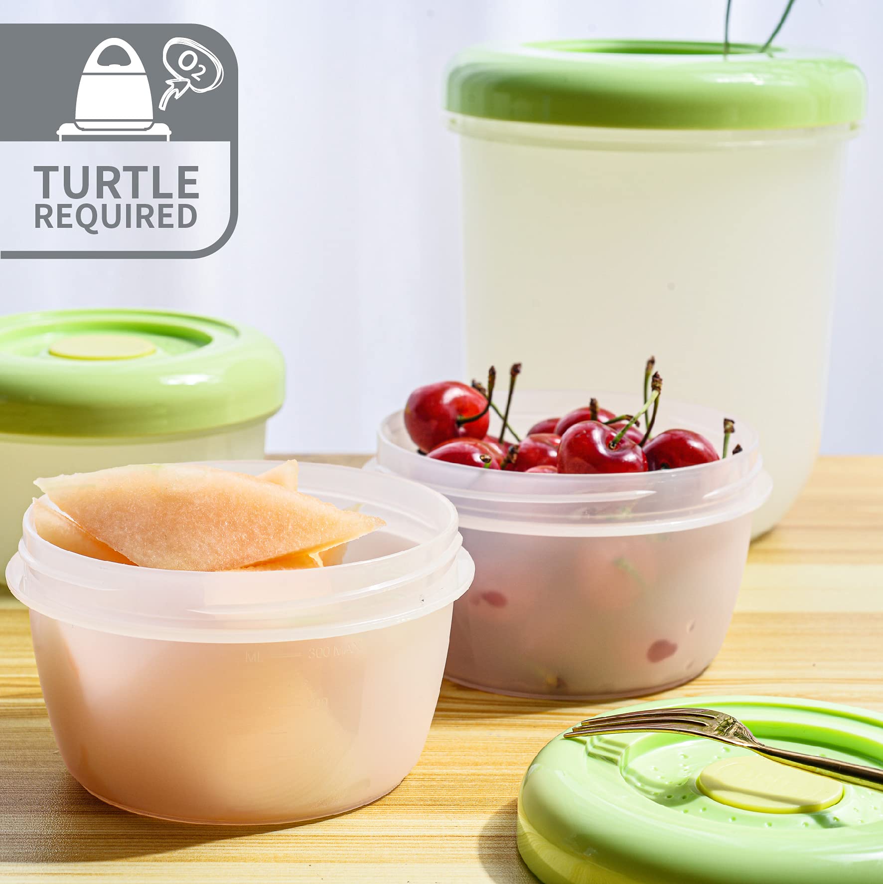 Premium FOSA Vacuum Food Storage Container Set - 49oz Microwavable Airtight Containers with Lids (2-Pack) - Ideal for Meal Prep, Leftovers & Kitchen Organization (Vacuum Unit Sold Separately)