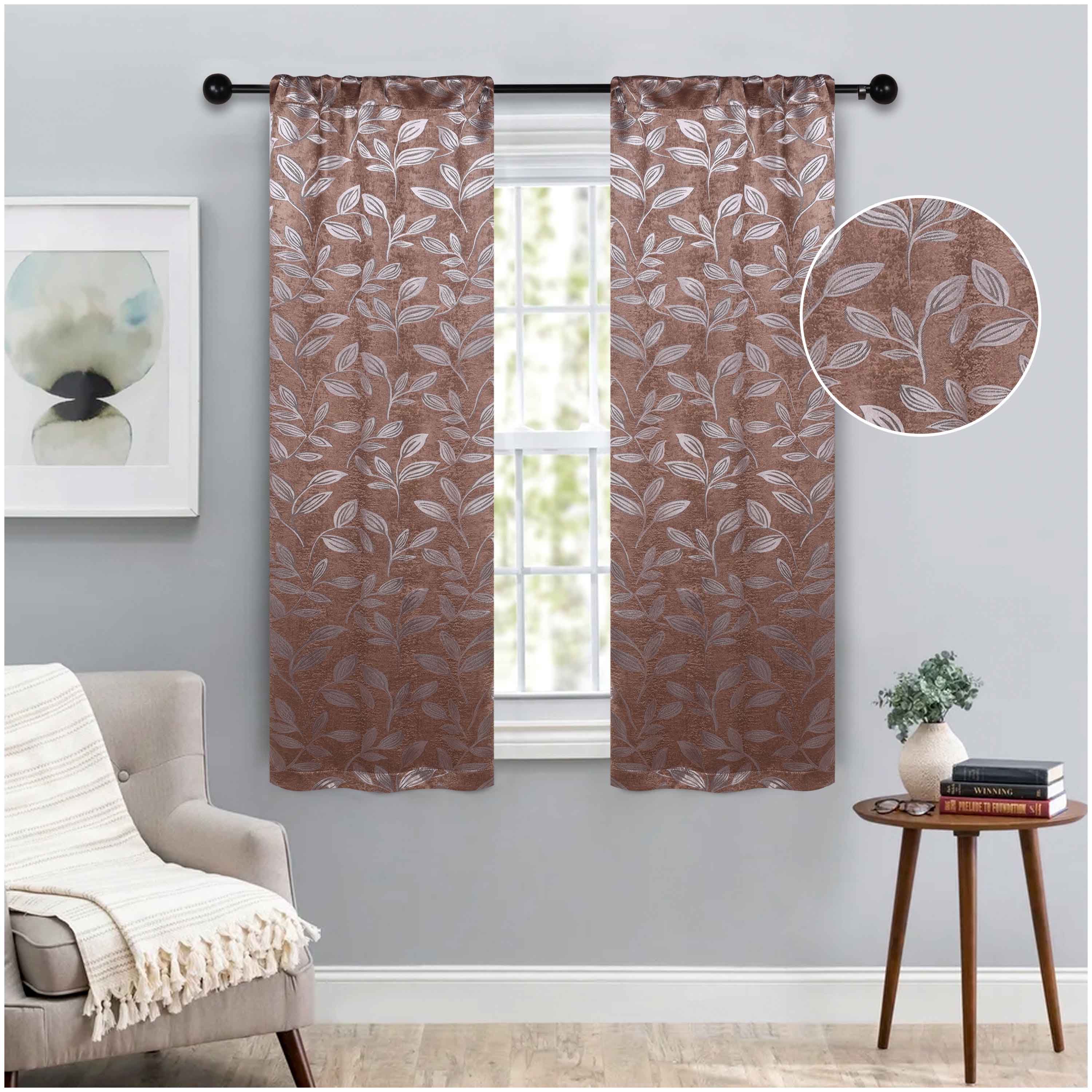 Blackout Curtains with Rod Pocket - Set of 2 Panels for Room Darkening & Privacy - Perfect for Bedrooms, Living Rooms & Home Theater
