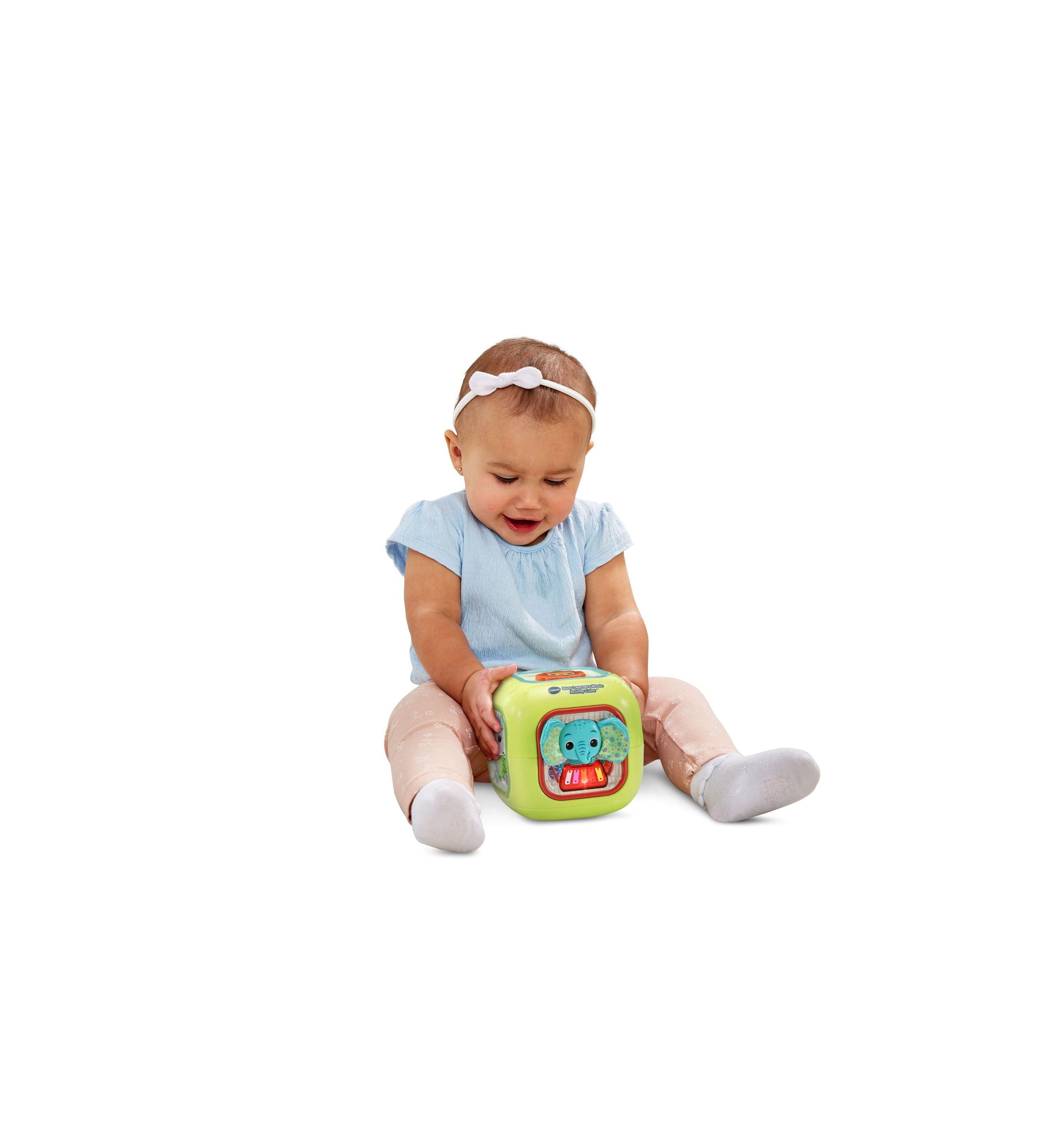 BSYLRNS Musical Animal Activity Cube - Interactive Baby Toy with Lights & Sounds for Early Learning - Perfect for Playtime, Toddler Development & Sensory Stimulation