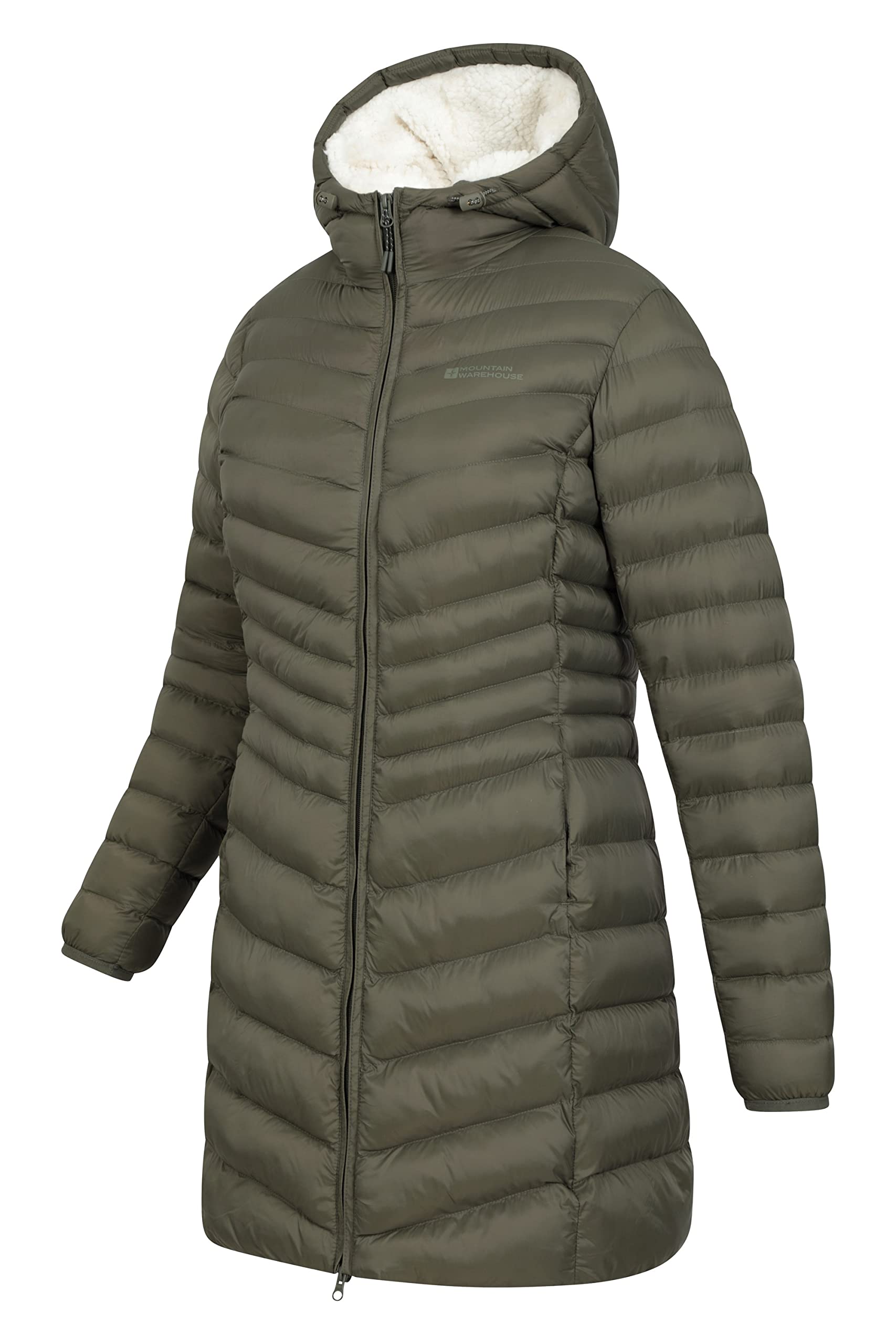 Mountain Warehouse Florence Women's Fur Lined Padded Jacket - Winter Warm Coat for Outdoor Activities, Hiking & Snow Sports