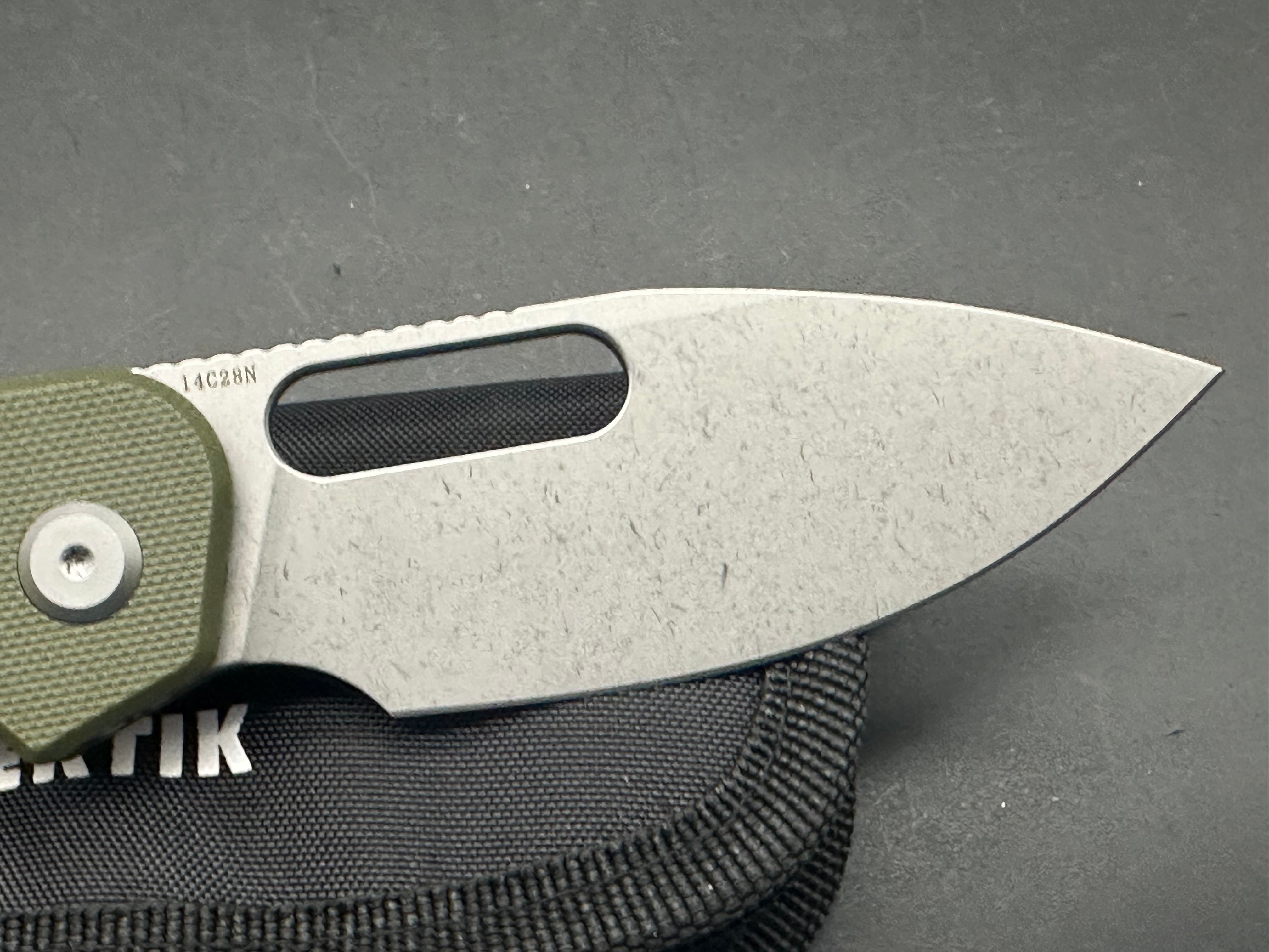 Eutektik EFD OD Green Stonewashed Tactical Knife with LTK Koozie, Patch & Sticker - Outdoor Camping, Survival & EDC Gear
