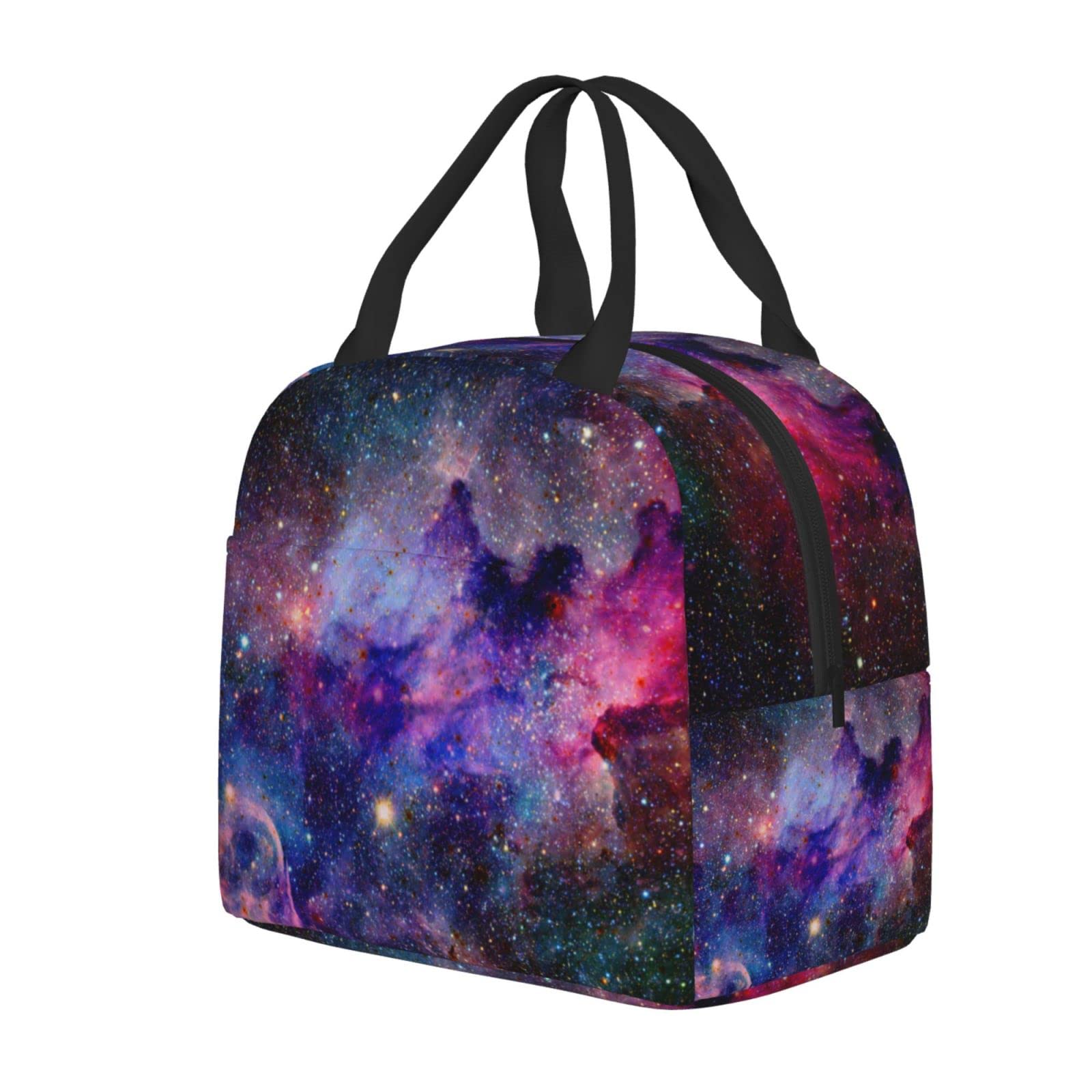 Galaxies Insulated Lunch Box - Reusable Thermal Lunch Bag for Women & Men, Perfect for Office, School, Camping, Hiking, Picnic, Beach & Travel - Keep Food Fresh for Hours