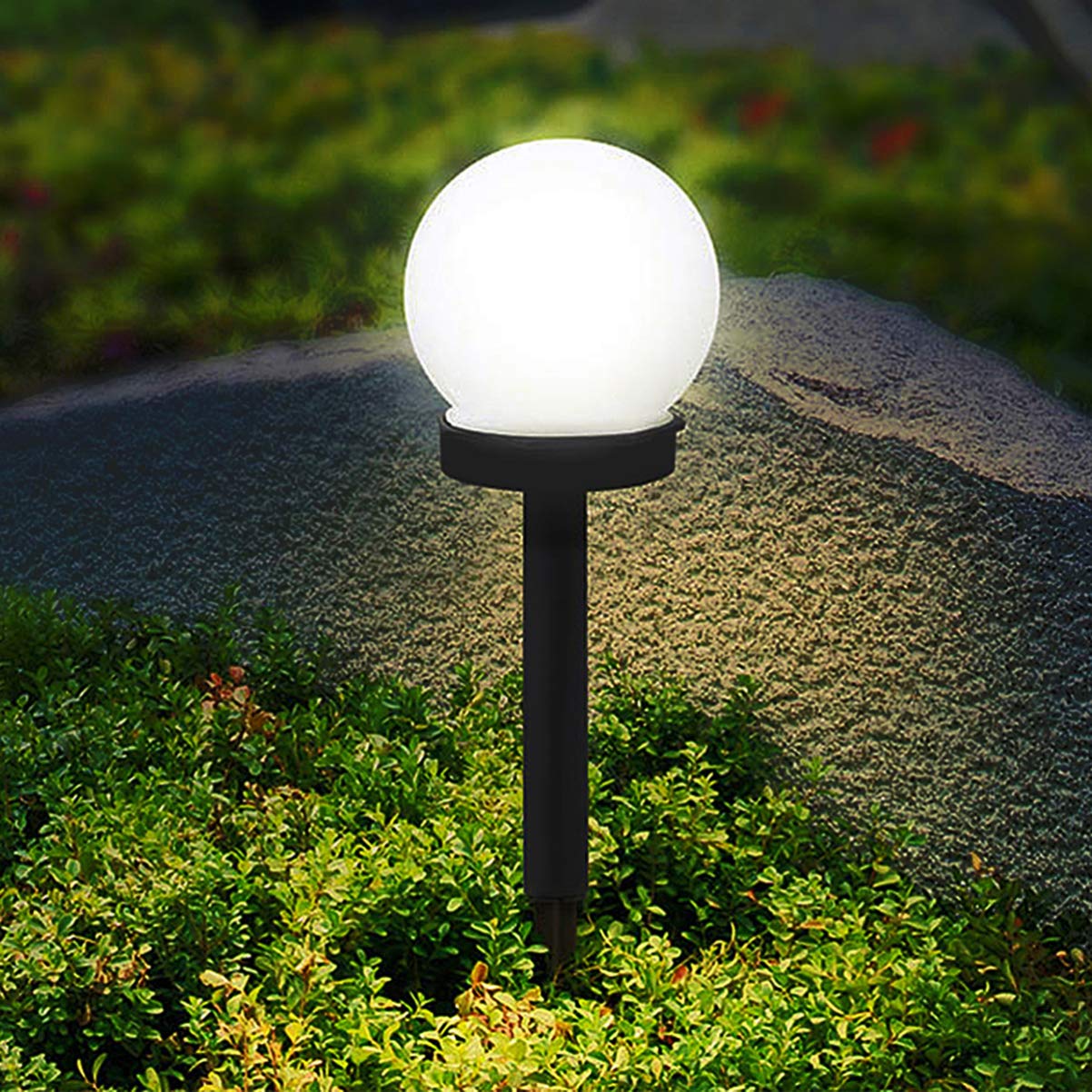 Solar Pathway Lights Outdoor Waterproof - 12 Pack LED Solar Powered Garden Lights for Walkway, Yard, Lawn, Patio - Energy Saving Fairy Lights for Decorative Landscape Lighting at Night