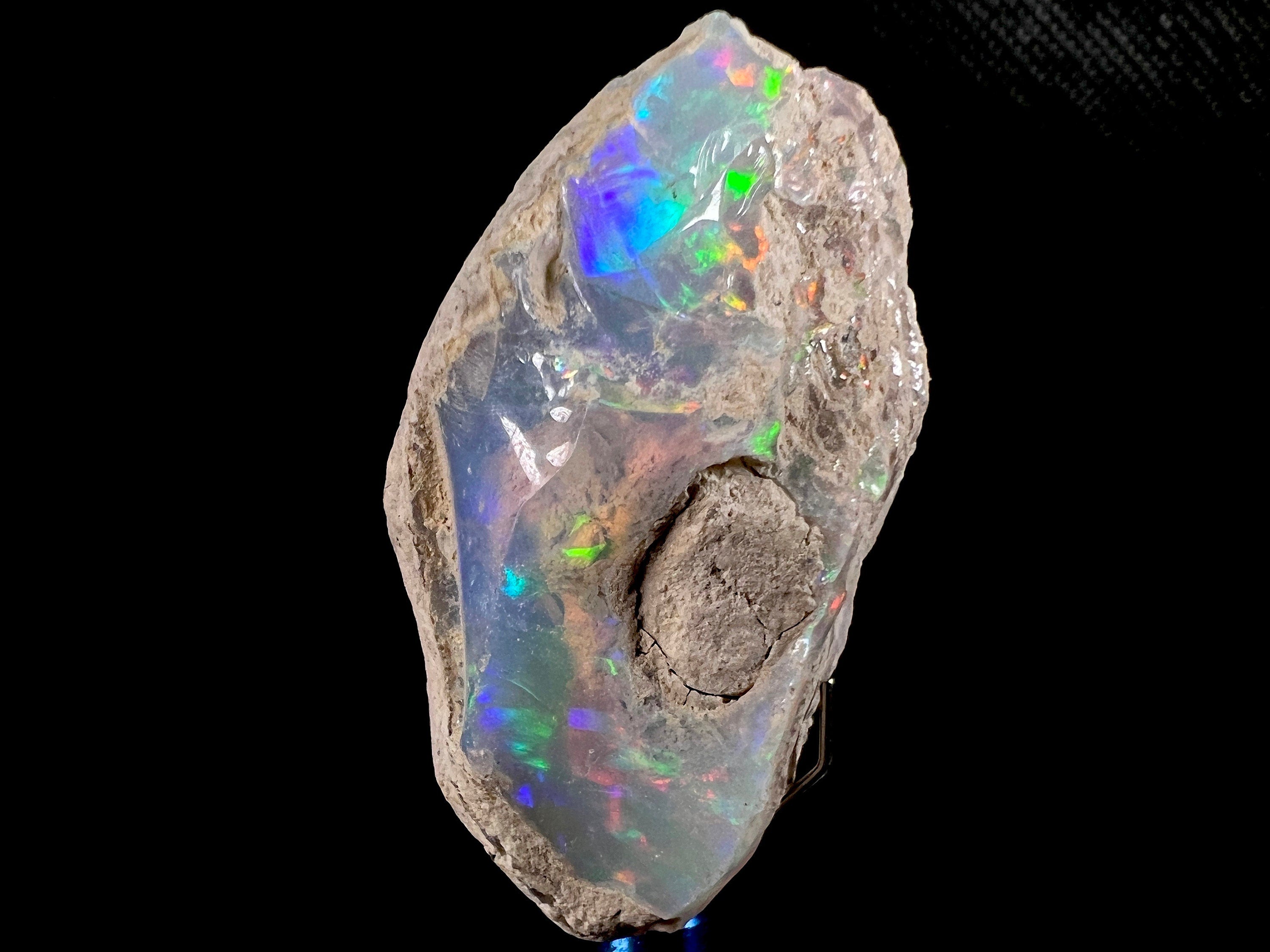 Premium 4A+ Welo Opal Raw Crystal - Natural Cutting Grade Opal, October Birthstone (50730) for Jewelry Making, Healing Crystals & Collectibles