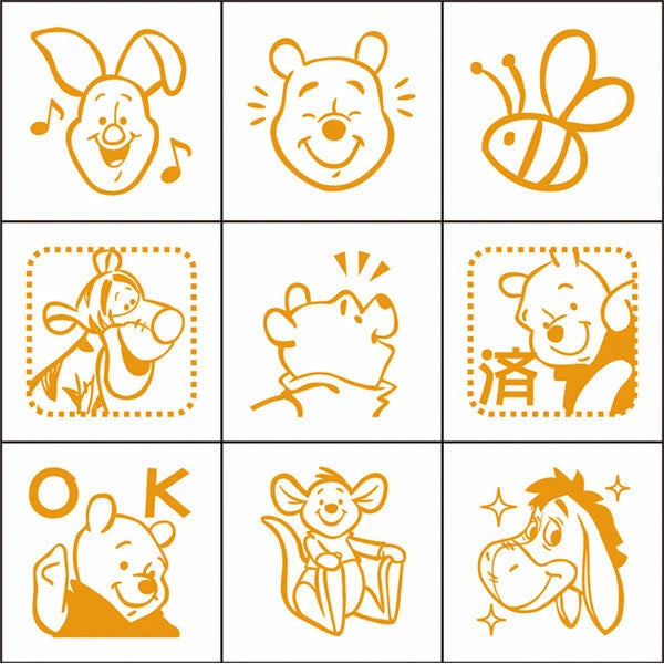 Beverly Planner Companion Stamp - Winnie the Pooh Themed Stamps for Journals, Scrapbooks & Planners | Perfect for DIY Crafting, Bullet Journaling & Gift Giving