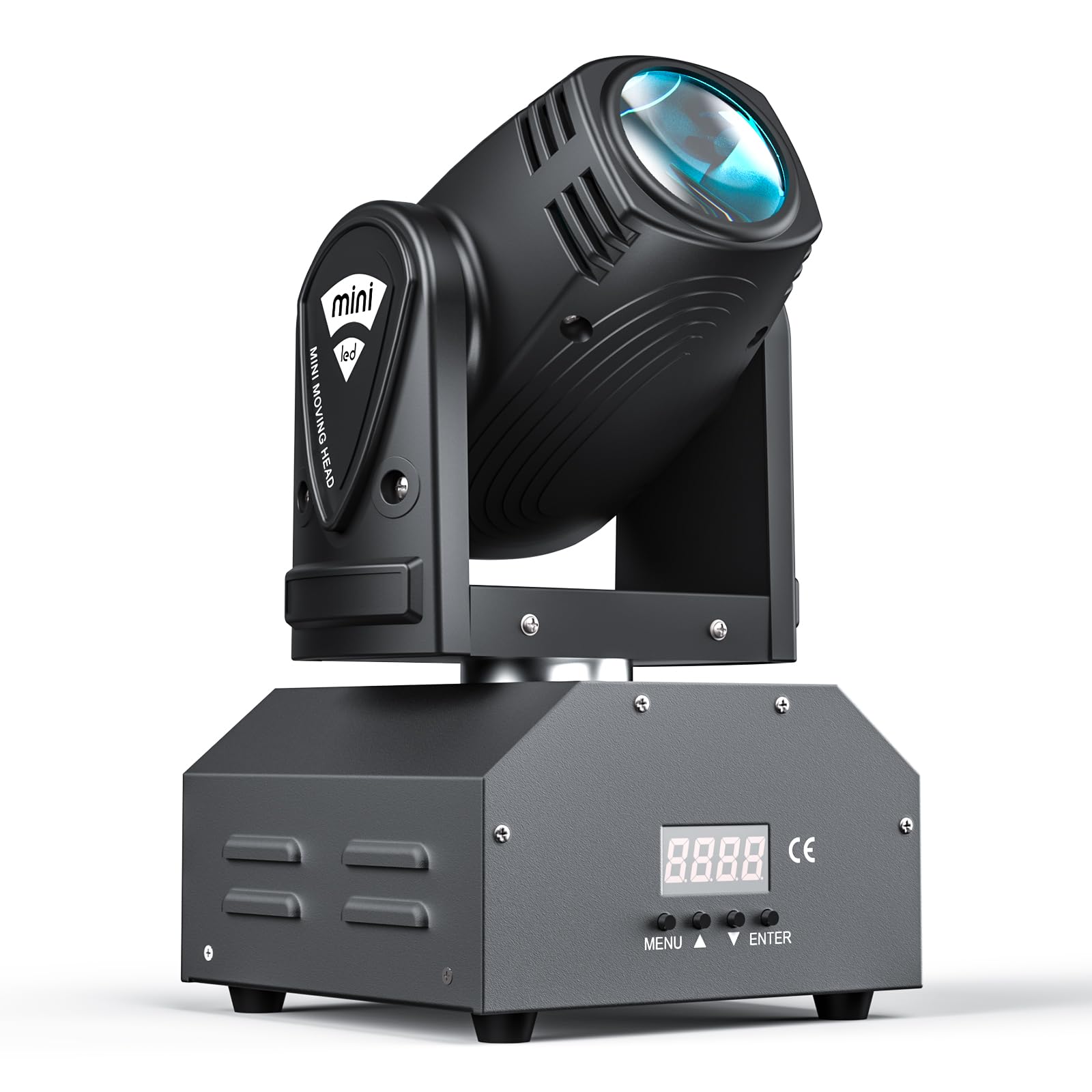 U`King Professional RGBW LED Moving Head Light with DMX Control - Stage Lighting for DJ Shows, Disco Parties, Live Events, KTV, Weddings, Christmas & Halloween Decorations (1 PC) - Perfect for Nightclubs, Concerts, and Themed Celebrations