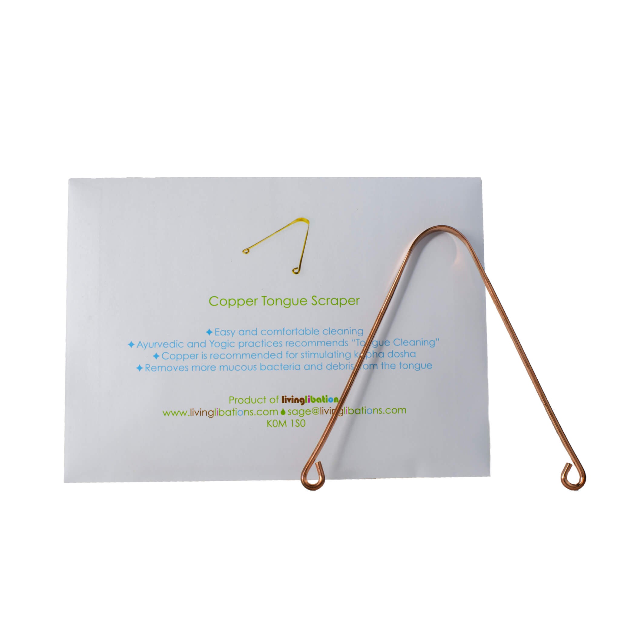 Premium Copper Tongue Scraper for Oral Hygiene - Stainless Steel Tongue Cleaner & Bad Breath Remover - Perfect for Daily Dental Care & Fresh Breath Routine