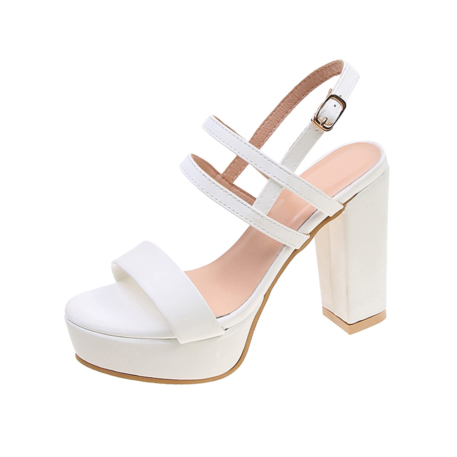 Women's Chunky Platform Fish Sandals - Fashionable Summer Casual Sandals with Block Heel for Ladies | Perfect for Beach, Vacation, and Everyday Wear