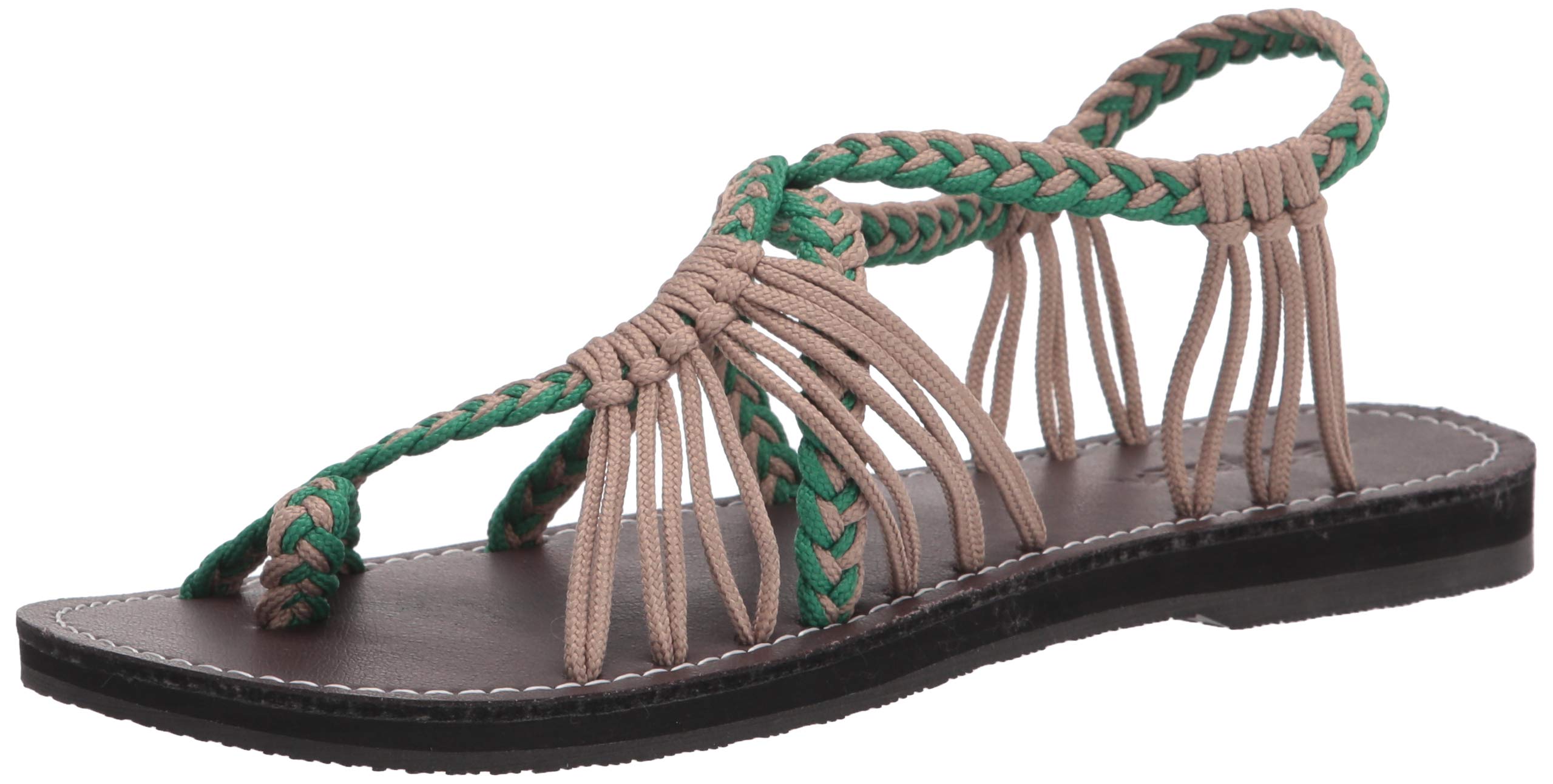 Everelax Women's Strappy Flat Sandals - Comfortable Beach Sandals for Summer, Walking, Travel & Casual Outfits