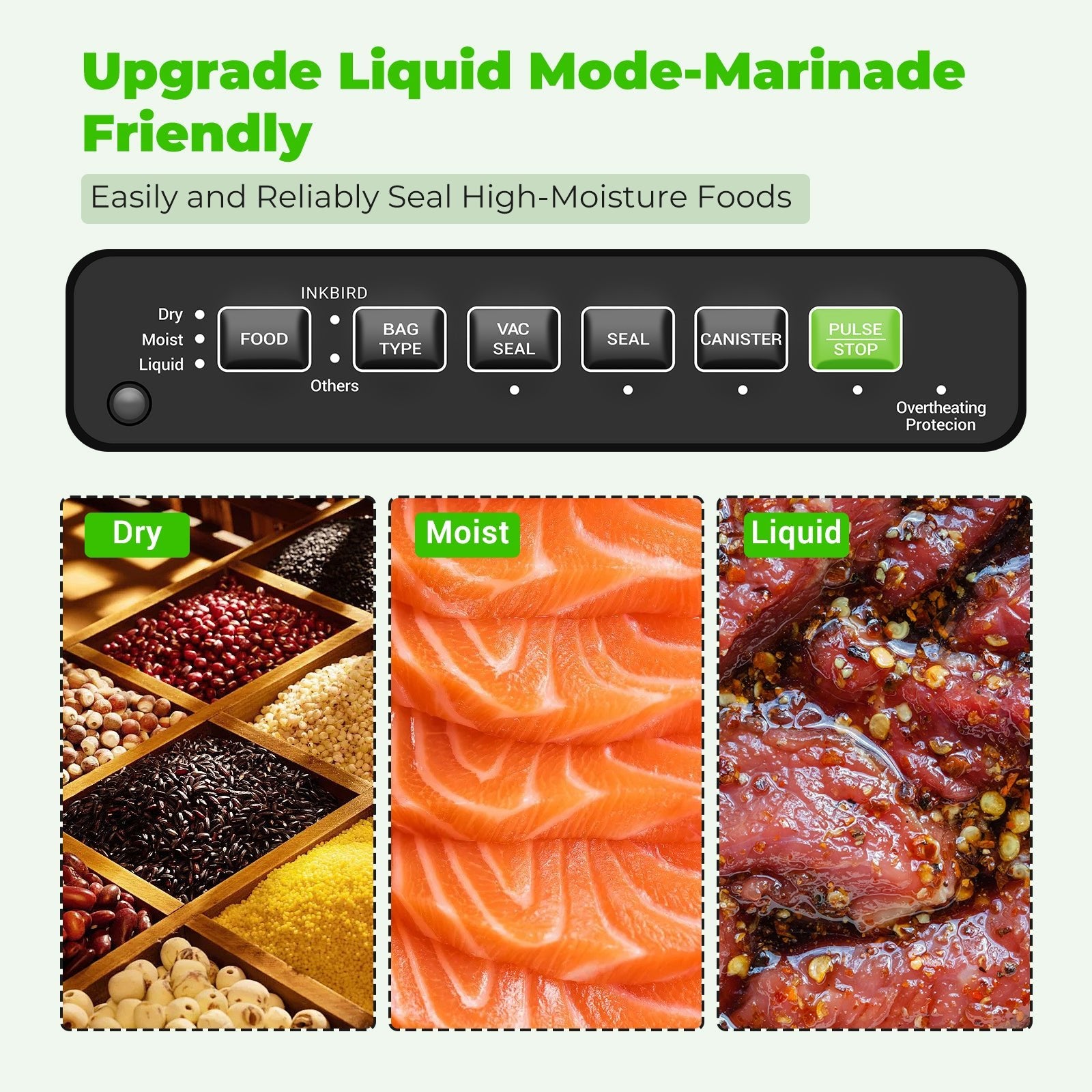 INK VS05 Vacuum Sealer Machine for Food Storage | Airtight Kitchen Appliance for Sous Vide, Meal Prep & Freezing | Compact & Easy to Use