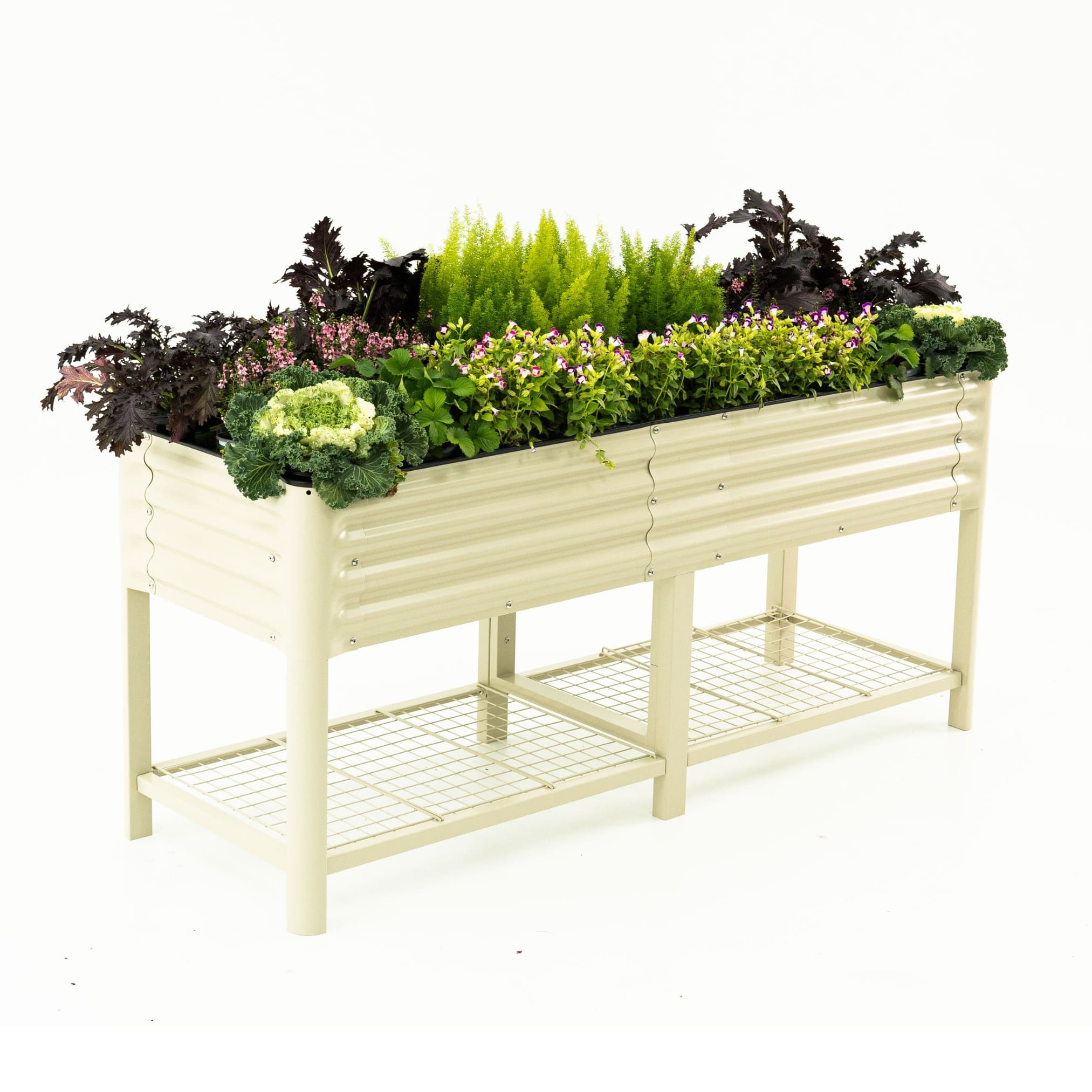 JP's Elevated Garden Bed 2' x 8' - Raised Planter Box for Vegetables, Herbs & Flowers - Perfect for Backyard, Patio & Small Space Gardening