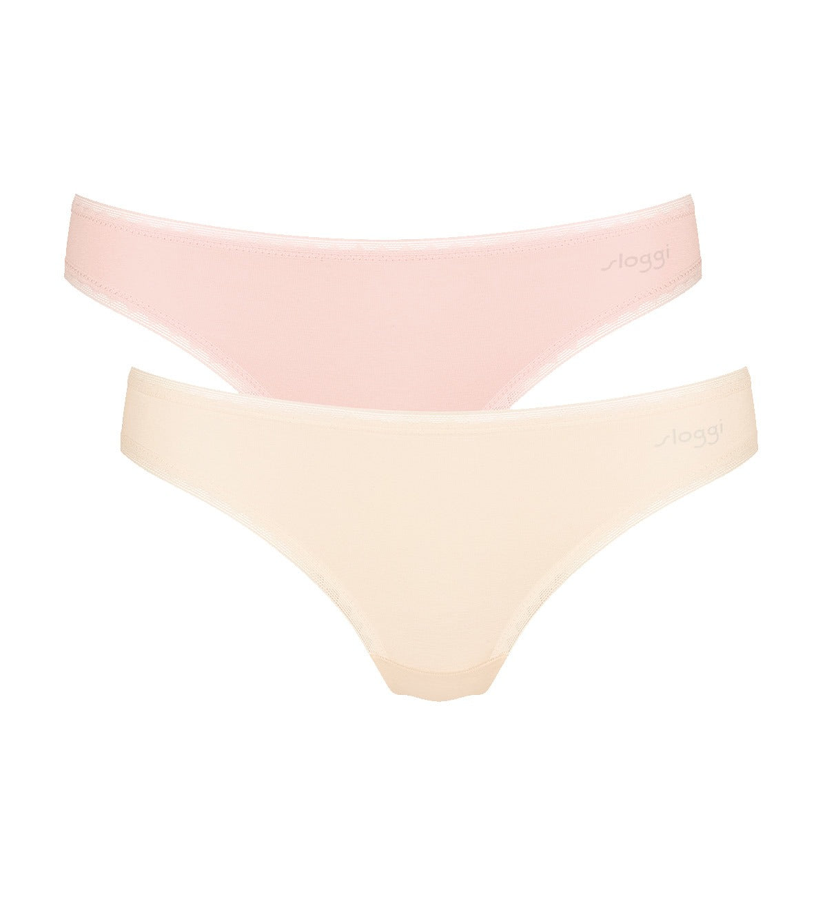 SLOGGI GO Brazilian Bikini Underwear 2-Pack - Comfortable Seamless Panties for Women, Perfect for Yoga, Beach & Everyday Wear