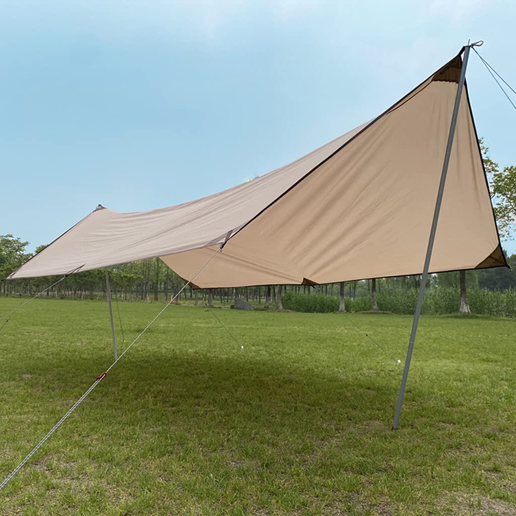 BBGS Waterproof Camping Tarp - Large Hammock Rain Fly Tent Cover, Sun Shade Shelter for Outdoor Camping, Hiking, Picnic & Backpacking | Durable Tarpaulin for All-Weather Protection