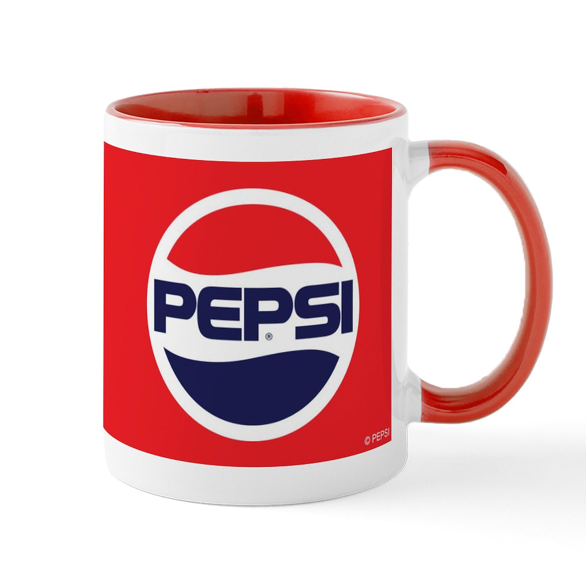 Pepsi Ceramic Coffee Mug 11 oz (325 ml) - Durable & Dishwasher Safe - Perfect for Coffee, Tea, or Hot Chocolate at Home, Office, or Gifts