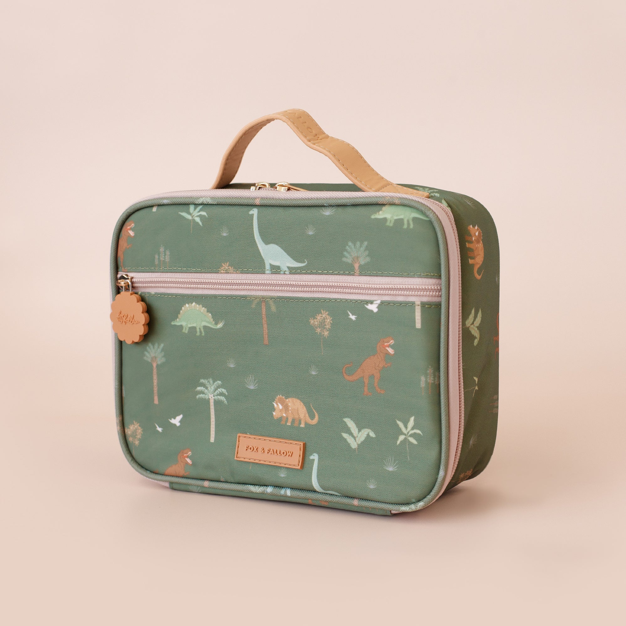 Dinosaur Mini Insulated Lunch Bag for Kids - Cute Dino Themed Thermal Food Container for School, Picnics & Outdoor Activities