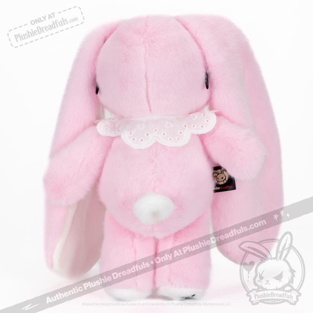 Plushie Dreadfuls Shy Rabbit Pink Edition - Soft Stuffed Animal Toy for Kids, Collectors & Gift Giving | Cute Bunny Plush for Bedroom Decor, Anxiety Relief & Emotional Support