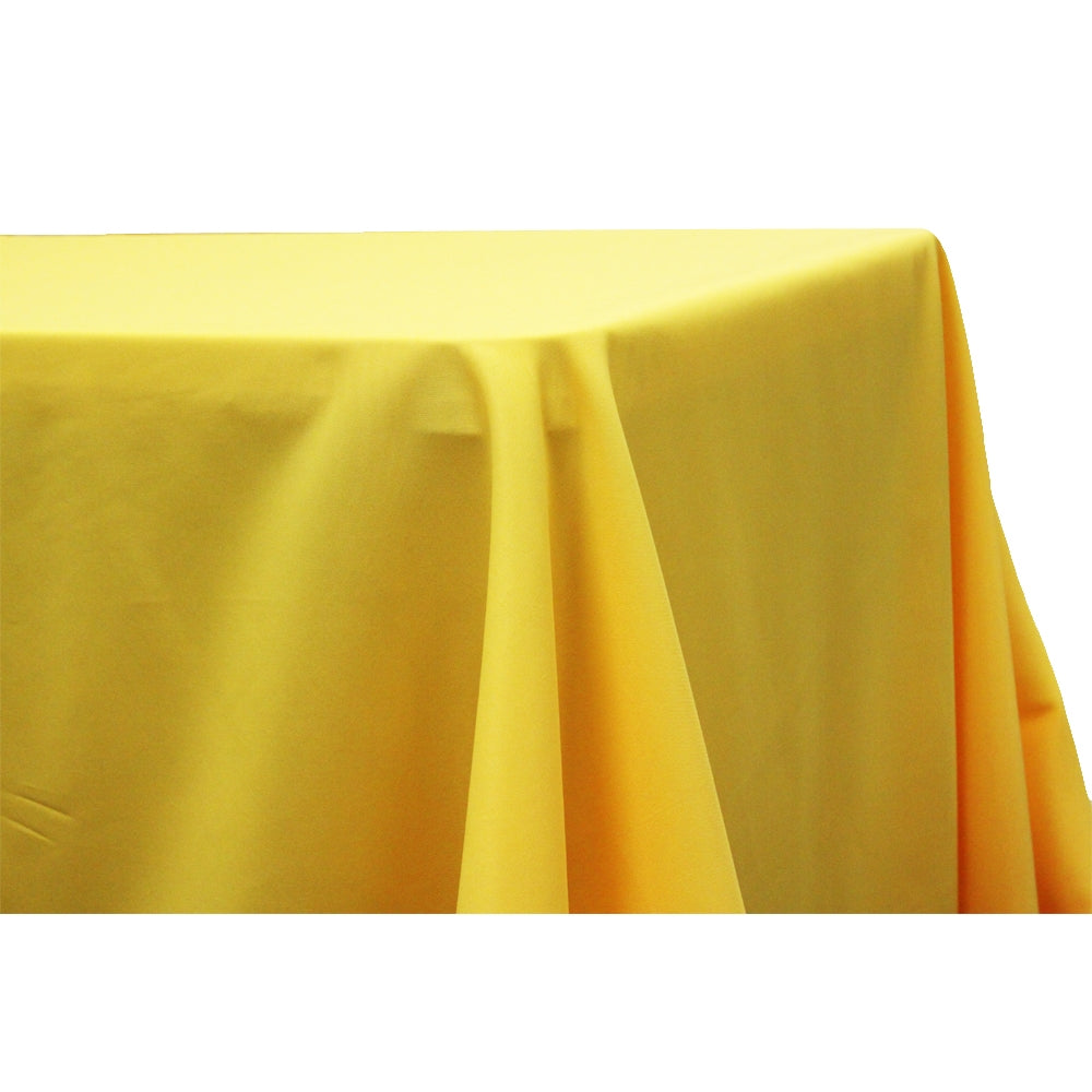 Premium 90x156 Inch Rectangular Oblong Polyester Tablecloth - Canary Yellow - Perfect for Dining Tables, Banquets, and Special Events