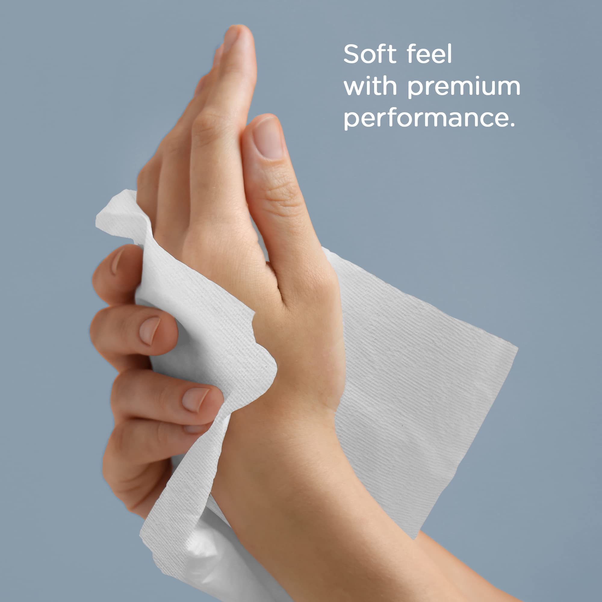 Scott Kleenex Hard Roll Paper Towels (11090) - Premium Absorbency Pockets, 1.5