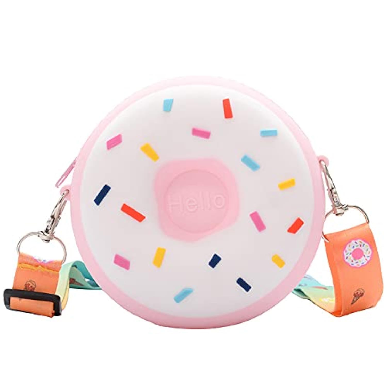 Stylish Silicone Donut Coin Purse - Cute Strawberry Design Handbag for Women & Girls | Perfect for Parties, Shopping & Everyday Use
