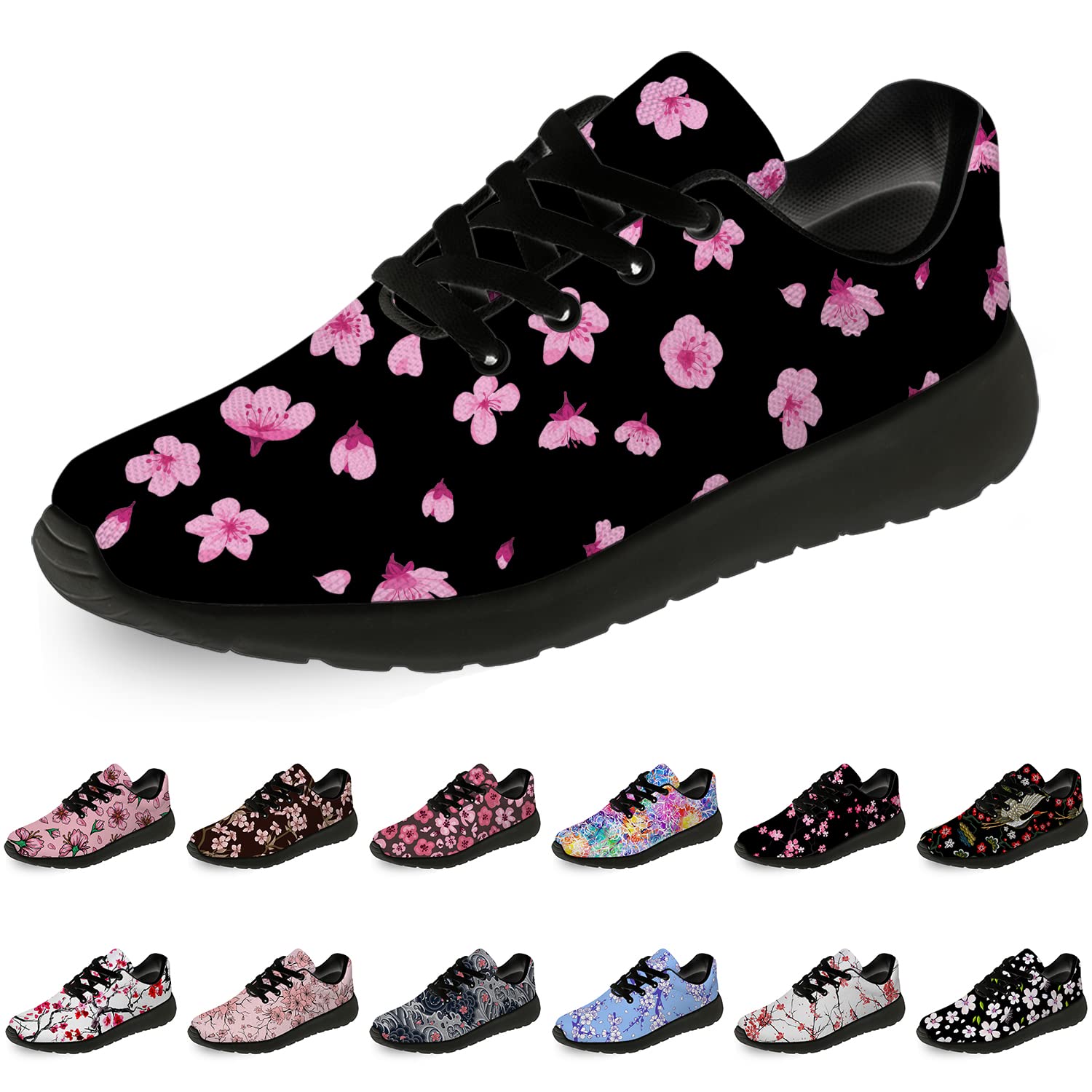 **Cherry Blossom Running Shoes for Women & Men - Lightweight Sports Sneakers for Walking, Tennis & Casual Wear - Floral Design Athletic Shoes - Perfect Gift for Her & Him - Ideal for Gym, Workouts & Outdoor Activities**