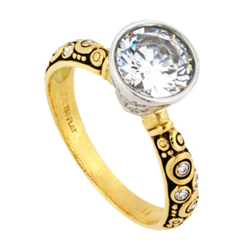 Alex Sepkus Martini Large Ring R 128YPA – Elegant 18K Yellow Gold Cocktail Ring for Women, Perfect for Parties, Weddings & Special Occasions
