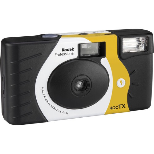 Kodak Tri-X 400 Black & White Disposable Flash Camera - 27 Exposures | Vintage Film Photography, Travel & Party Essential