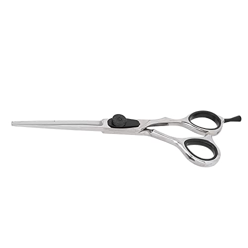 Professional Barber Hair Cutting Scissors - Sharp Stainless Steel Shears for Precise Haircuts at Home & Salon | Perfect for Stylists, DIY Hair Trims & Reducing Hair Clutter (Flat Cut Design)