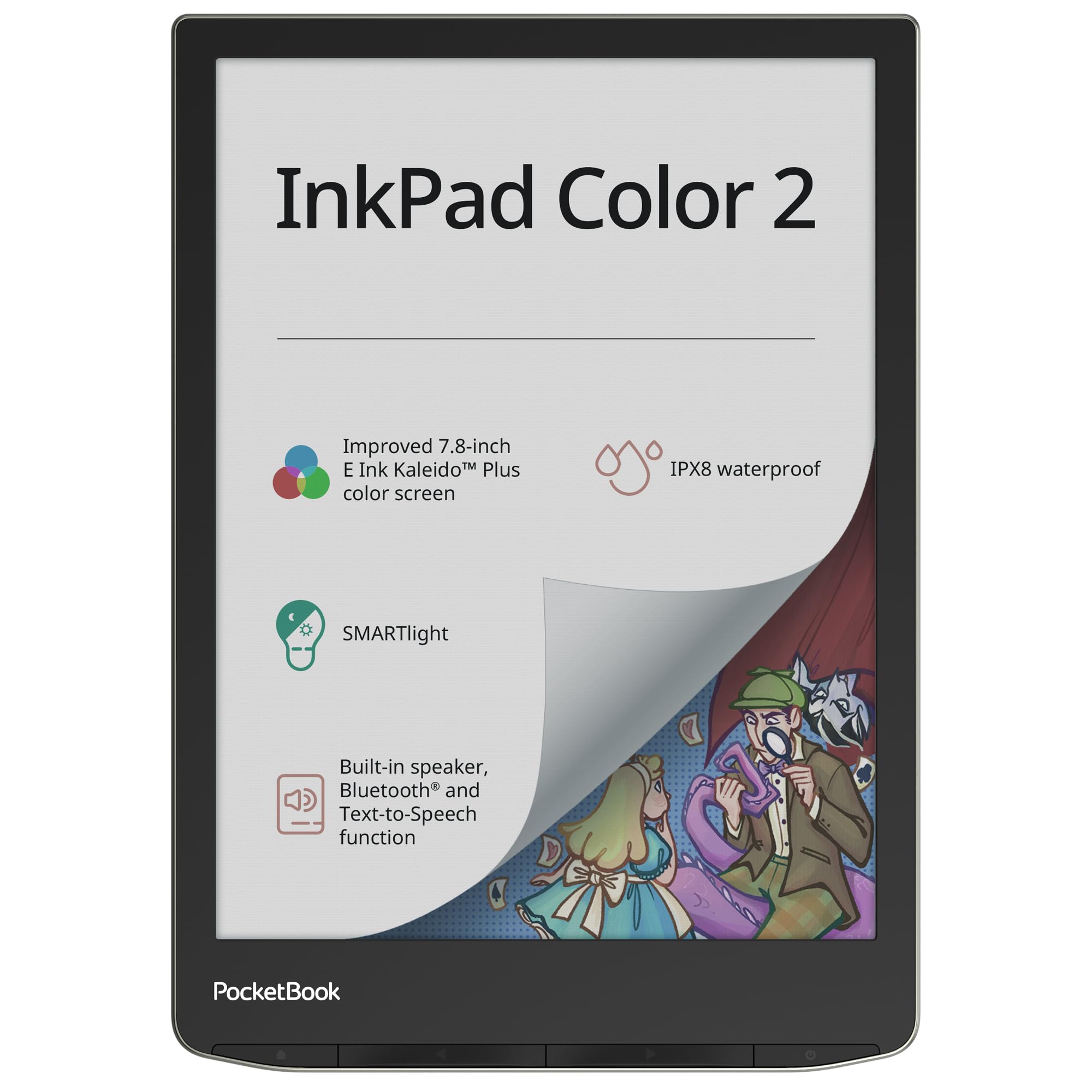 PocketBook InkPad Color 2 E-Reader - 7.8