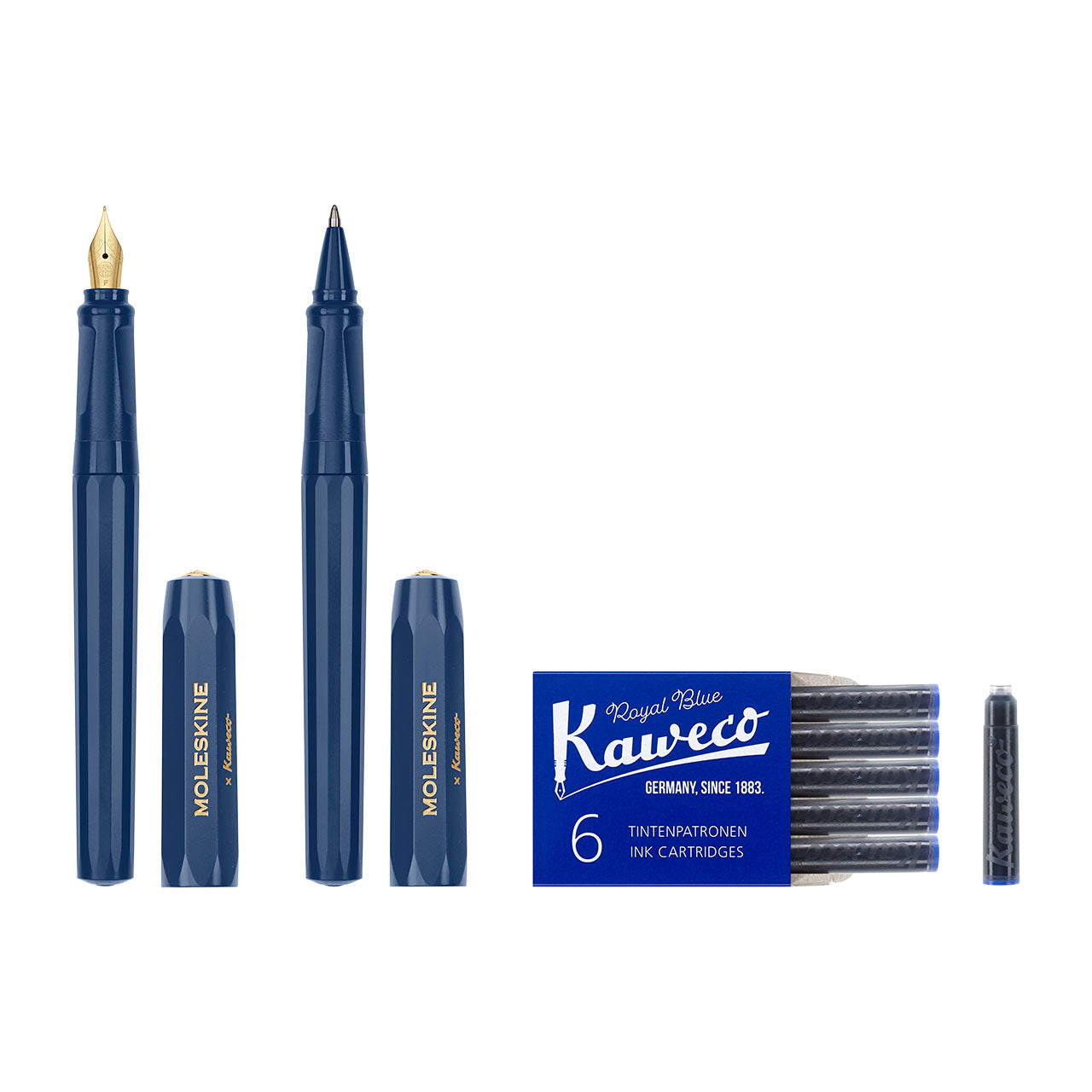 Kaweco Premium Ballpoint and Fountain Pen Set - Luxury Writing Instruments for Professionals, Students & Gift Giving - Perfect for Office, School & Special Occasions