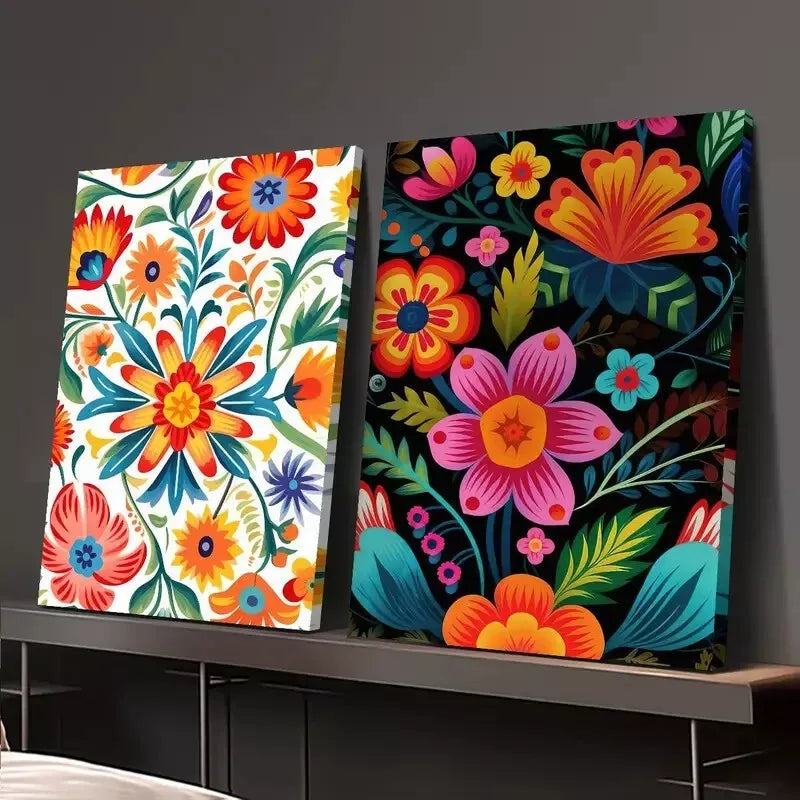 2-Piece Mexican Canvas Wall Art - 50x75cm Framed Decorative Paintings | High-Quality Print, 100% Australian Made | Ready to Hang for Living Room, Bedroom & Office Decor