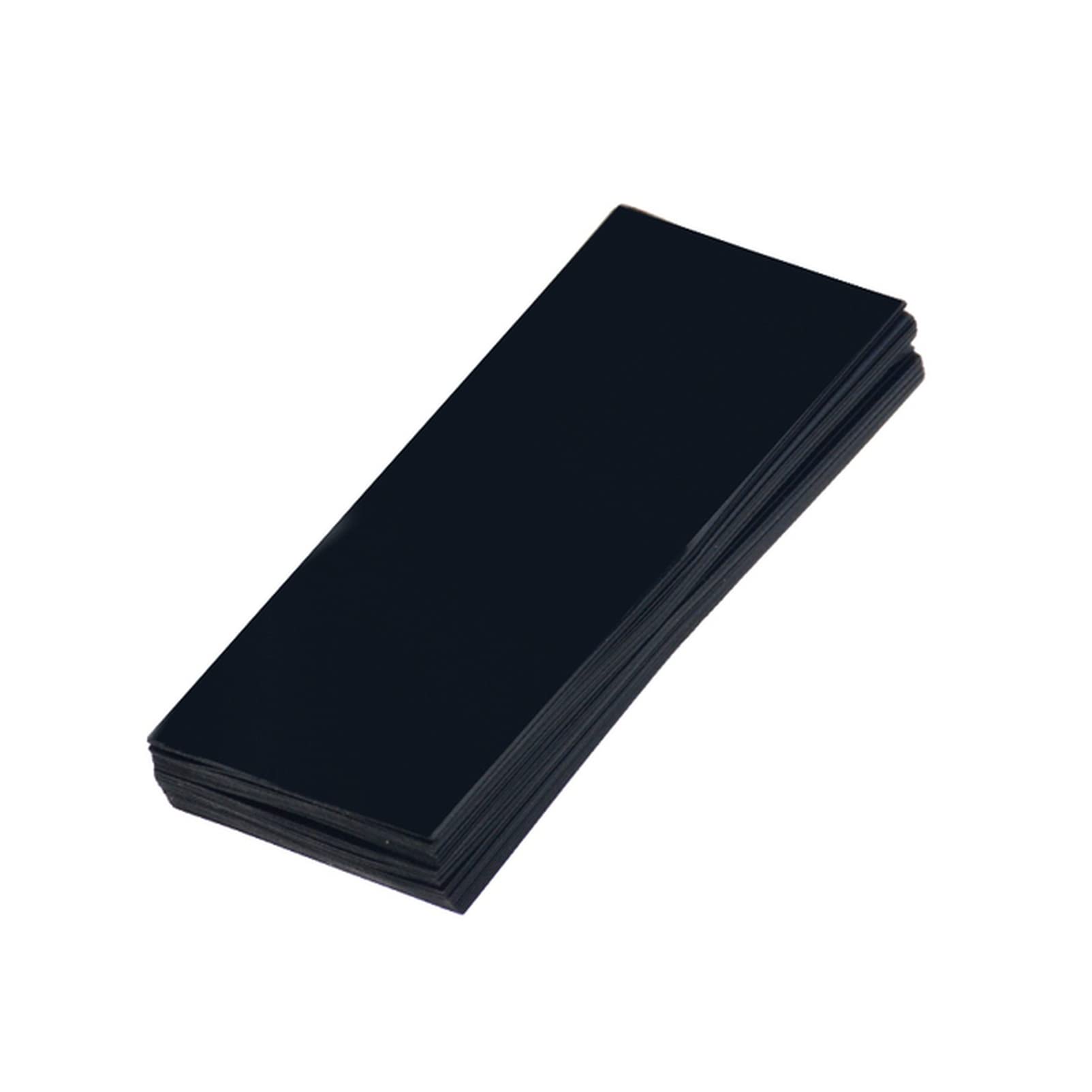Heat Shrink Tubing 50pcs - PVC Battery Wrap for 18650 Batteries, Precut Heat Shrink Film with Adhesive Lining - DIY Battery Repair & Protection (Black) - Perfect for Electronics, RC Cars, and Power Tool Battery Maintenance