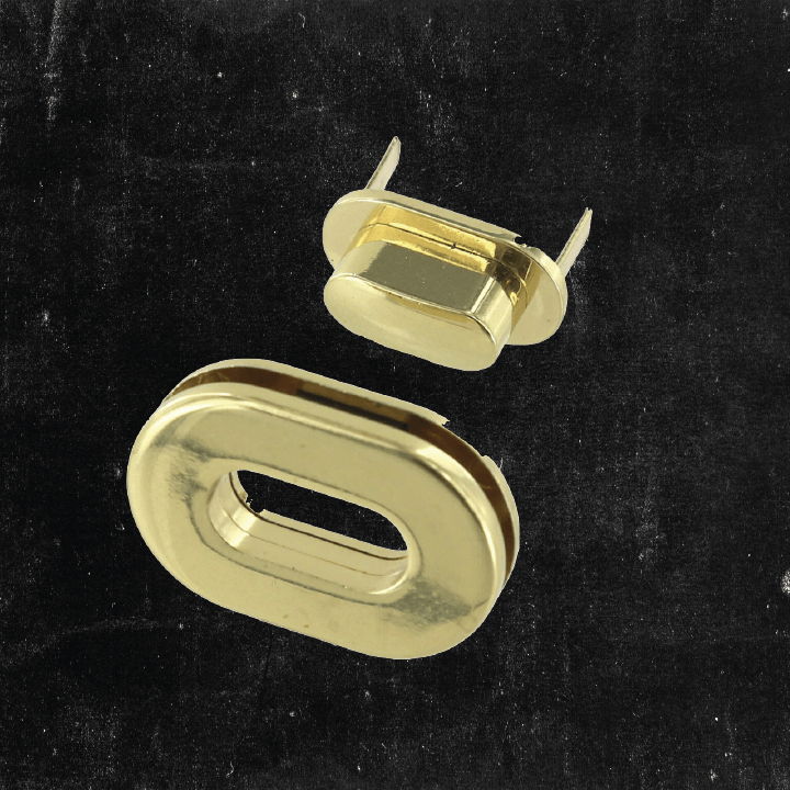Premium Magnetic Oval Closure - Solid Brass Jewelry Clasp for Necklaces & Bracelets - Secure & Stylish Jewelry Making Supplies for DIY Crafting
