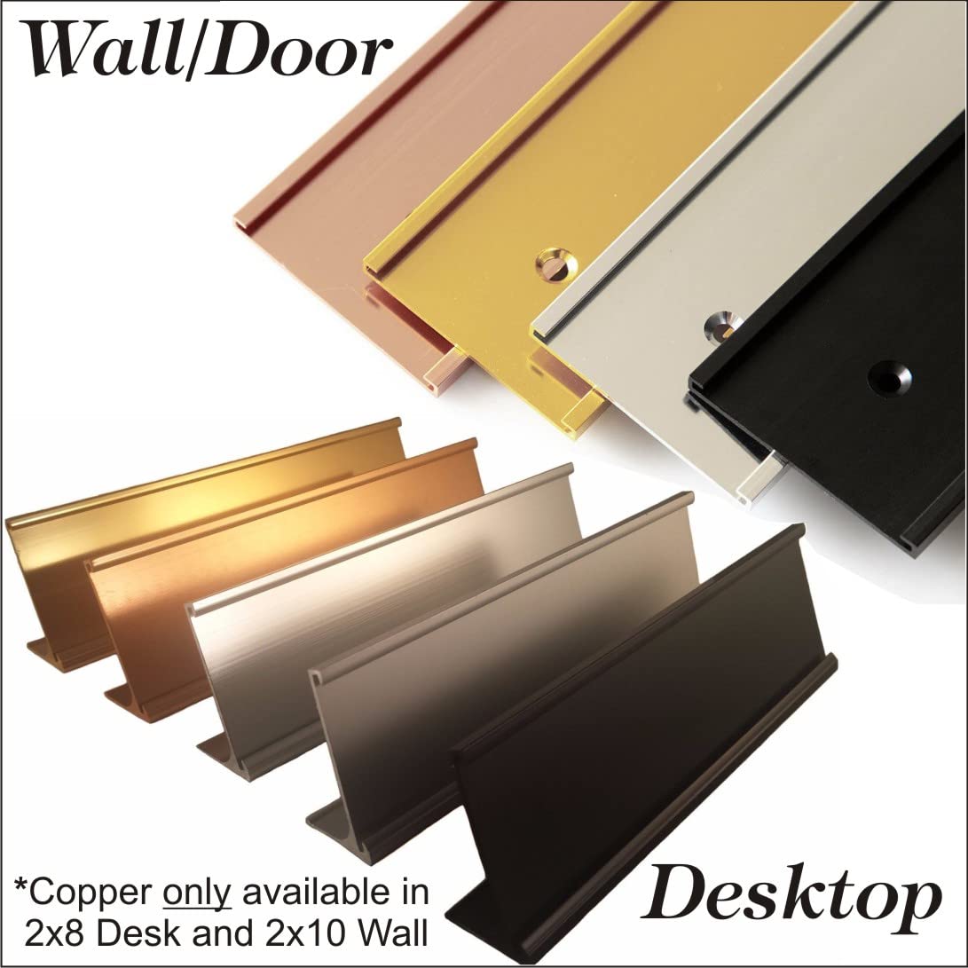 10 Pack Personalized Office Desk Name Plates & Door Signs - 2