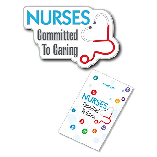 50 Pack Nurse Appreciation Lapel Pins with Gift Cards - Perfect for National Nurses Week Gifts, Recognition Awards & Healthcare Worker Events