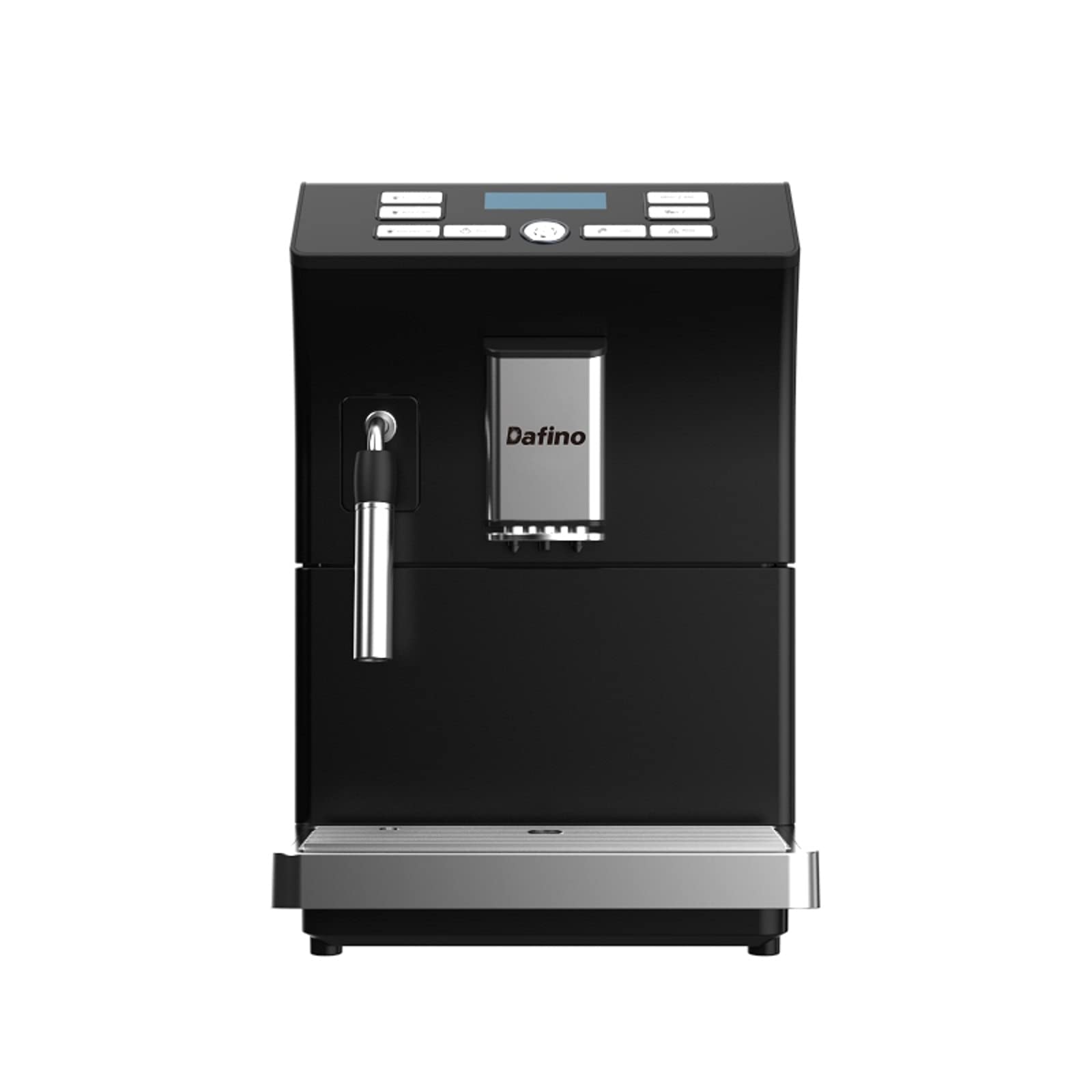 **Fully Automatic Espresso Machine with Milk Frother & Built-in Grinder – 19-Bar Pressure Pump for Café Americano & Cappuccino – Stainless Steel Black – Perfect for Home Baristas & Coffee Shops**