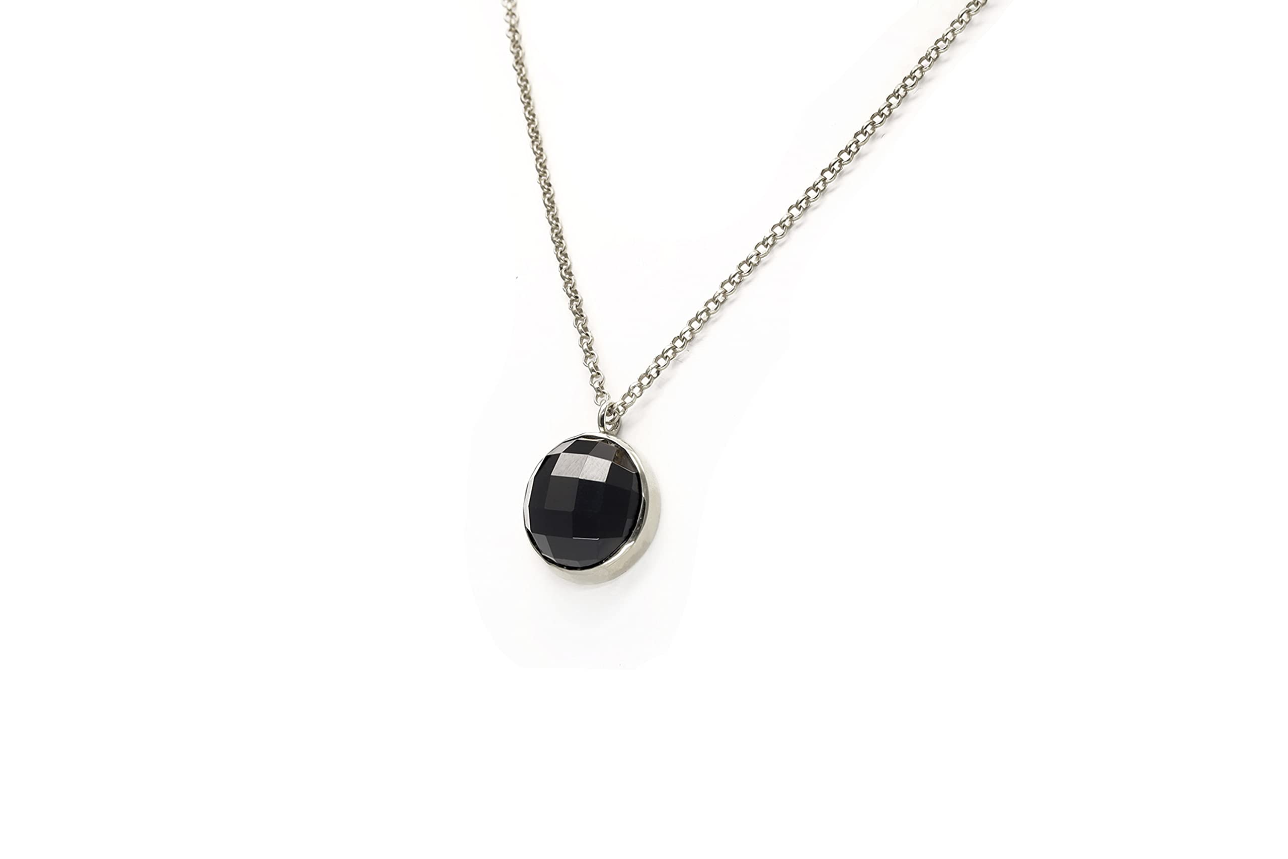 Black Onyx Gemstone Long Gold Pendant Necklace for Women - Elegant Statement Jewelry Gift for Birthday, Anniversary & Special Occasions | Perfect for Evening Parties, Weddings & Formal Events