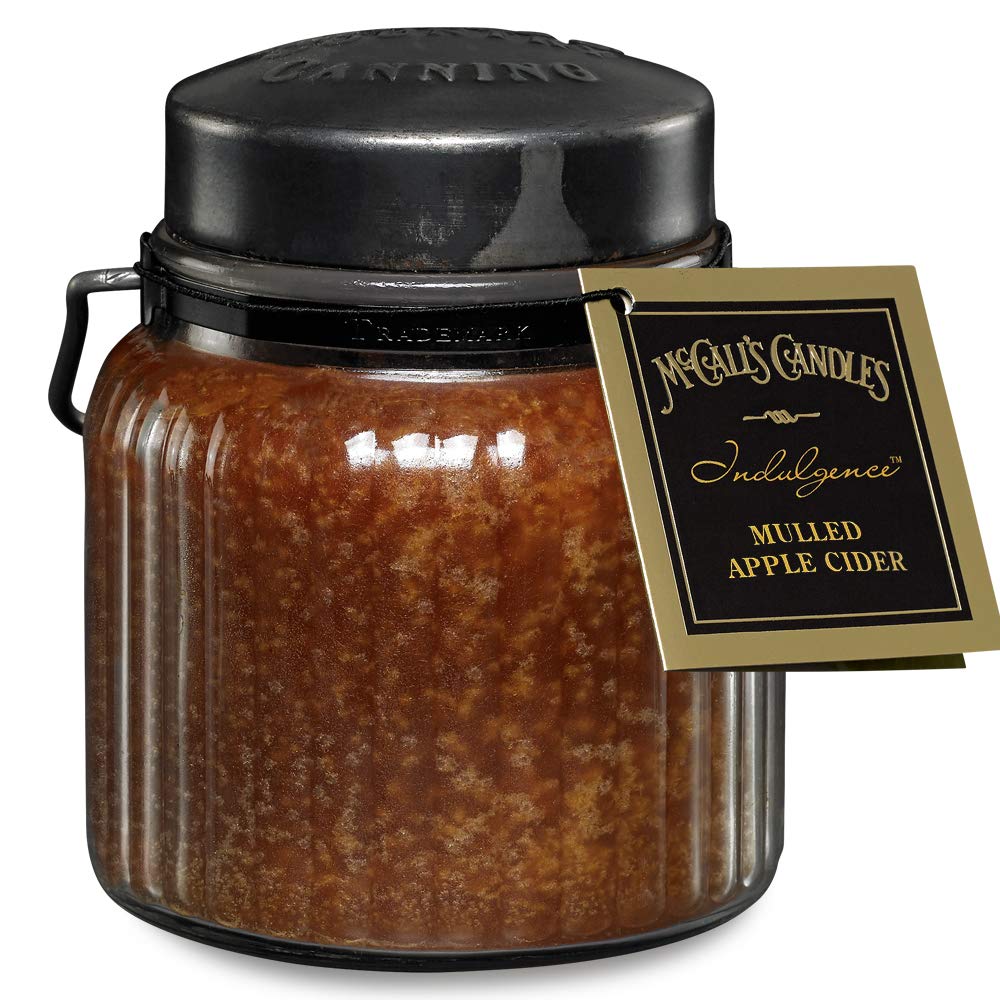 McCalls Candles Mulled Apple Cider Scented Candle - 26 oz Large Jar Candle for Home, Fall Decor & Cozy Evenings | Long Lasting Fragrance for Living Room, Bedroom & Gifts