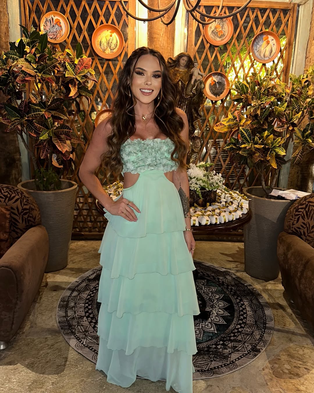 Mint Green A-Line Prom Dress with Tiered Skirt - Elegant Formal Gown J5605 for Homecoming, Wedding, and Special Occasions