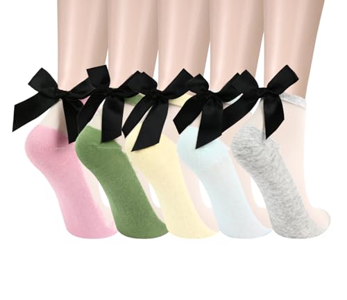 5 Pack-back Bow(pink,green,yellow,blue,grey)