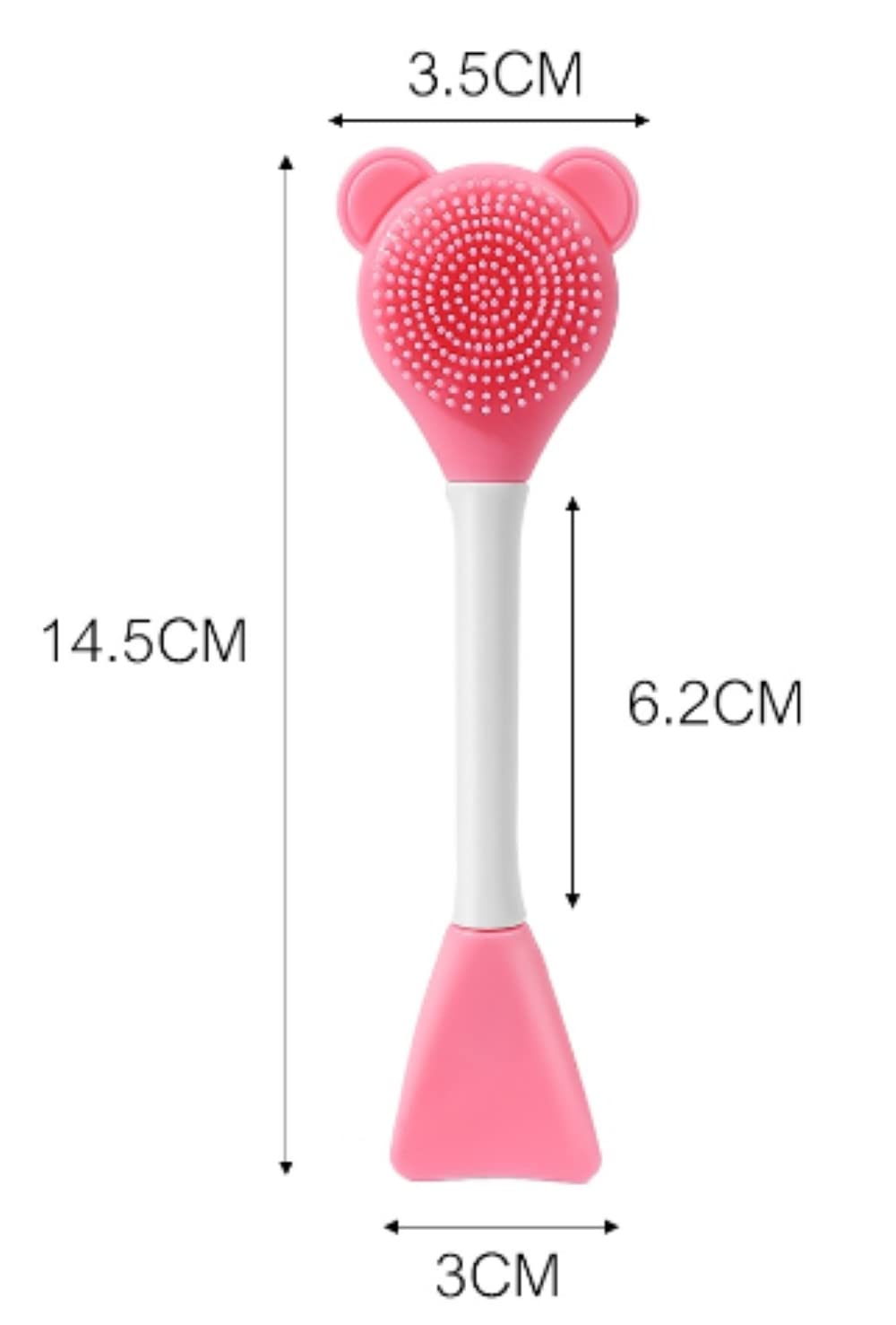 Feelhigh Multipurpose Silicone Face Scrubber & Exfoliating Brush - Gentle Facial Cleansing Tool for Blackheads & Dead Skin | Face Mask Applicator (Pack of 1) | Perfect for Daily Skincare & Spa Treatments